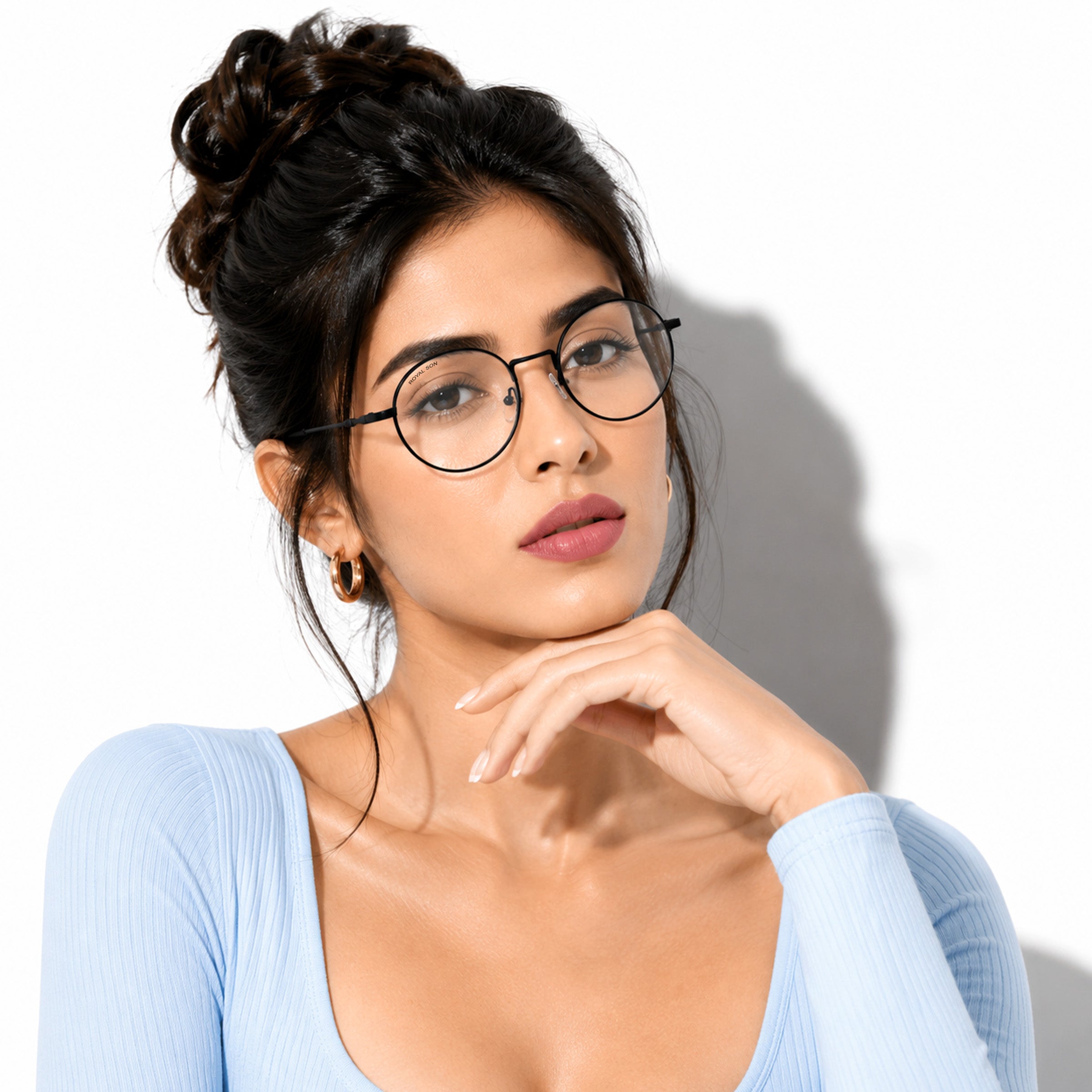 Royal Son Round Men Women Eye Glasses - SF001-C3