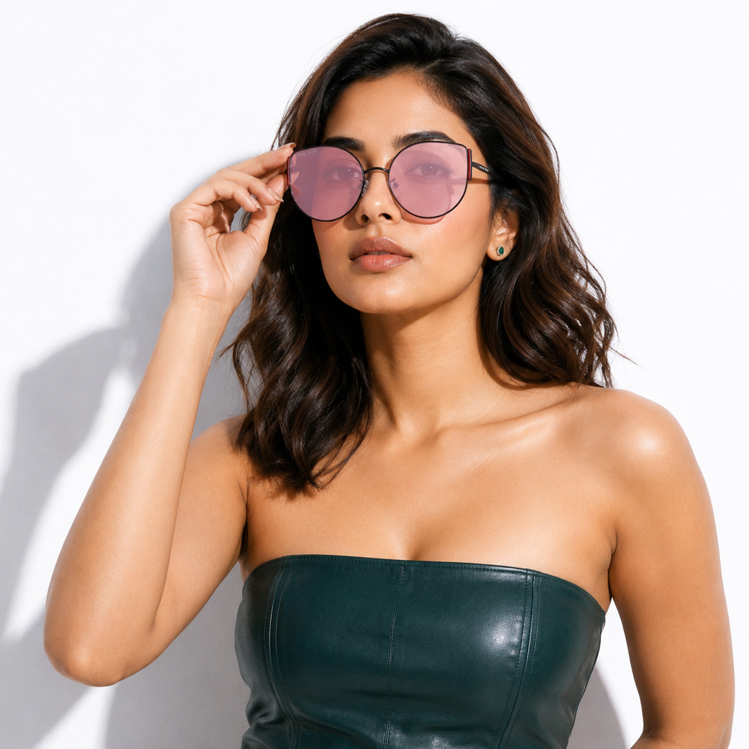 Royal Son Cat-Eye Oversized UV Protected Women Sunglasses - CHI0077