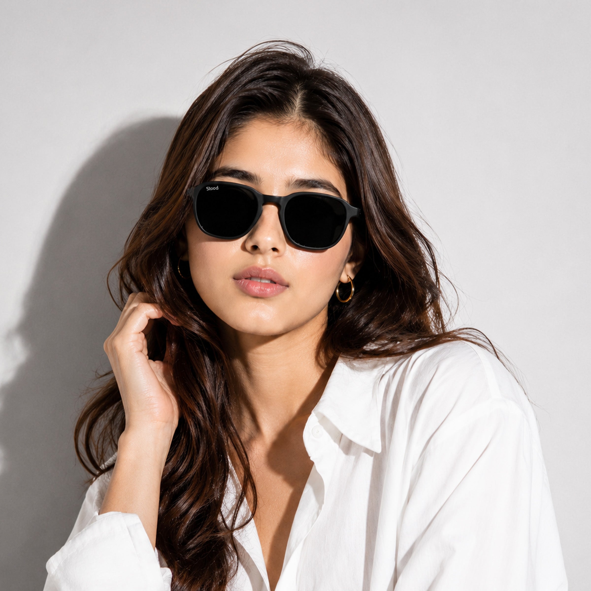 Stood Retro Square Black UV Protection Sunglasses For Men & Women Stylish – SG-STD0011-C1