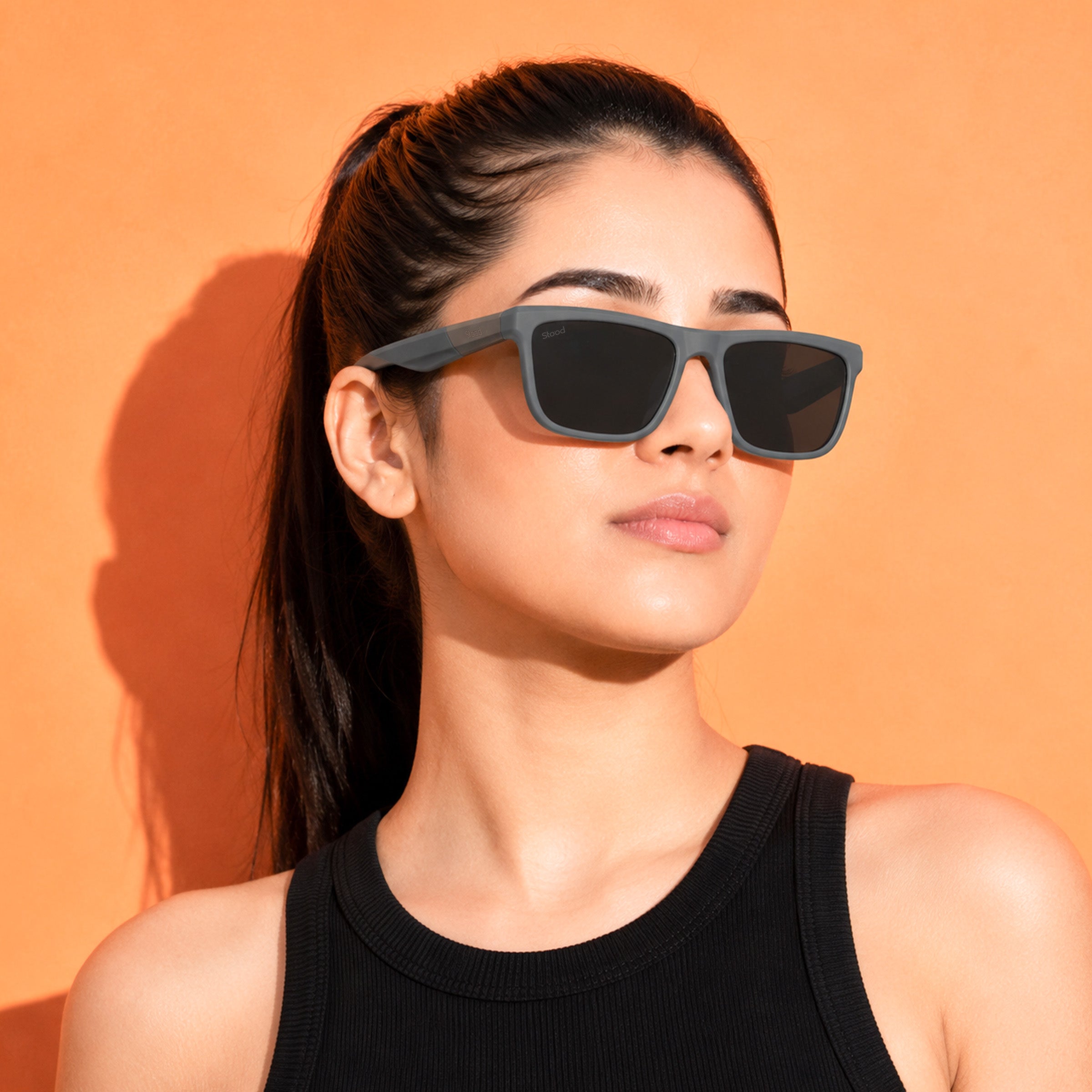 Stood Square Sports Black Polarized UV Protection Chashma For Men & Women New Style – SG-STD0028-C2