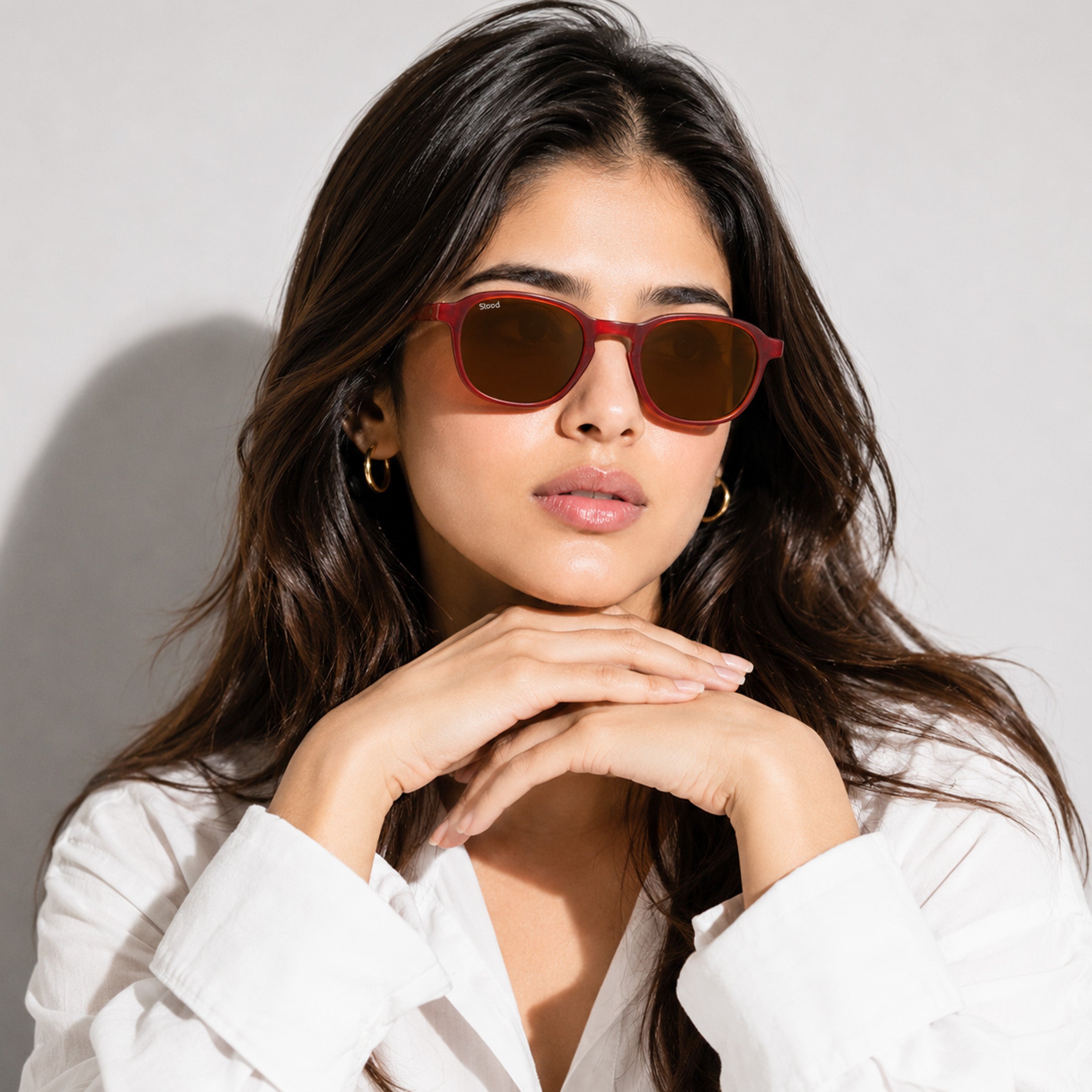 Stood Retro Square Brown UV Protection Chashma For Men & Women New Style – SG-STD0011-C2