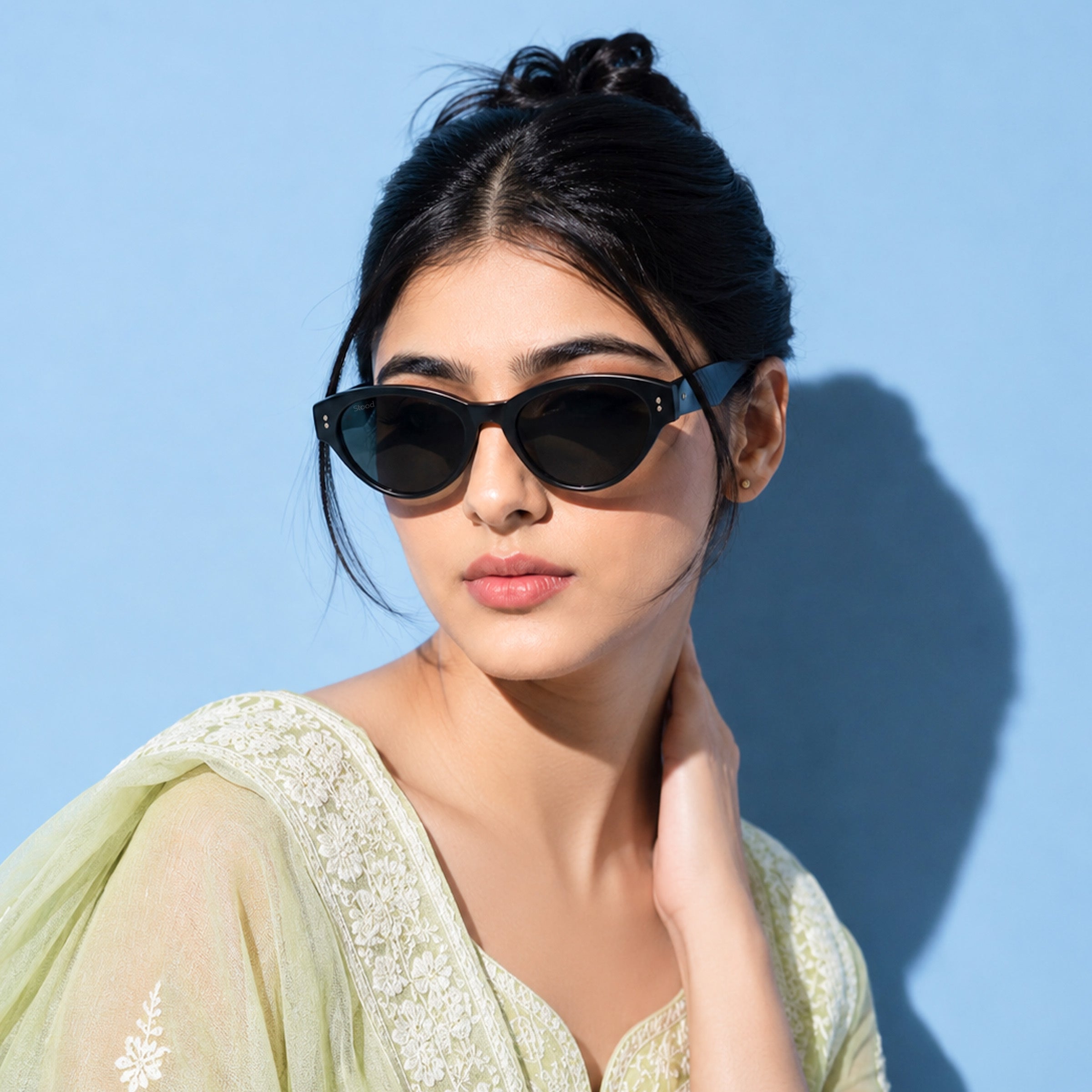 Stood Oval Black UV Protection Sunglasses For Men & Women Stylish – SG-STD0030-C1