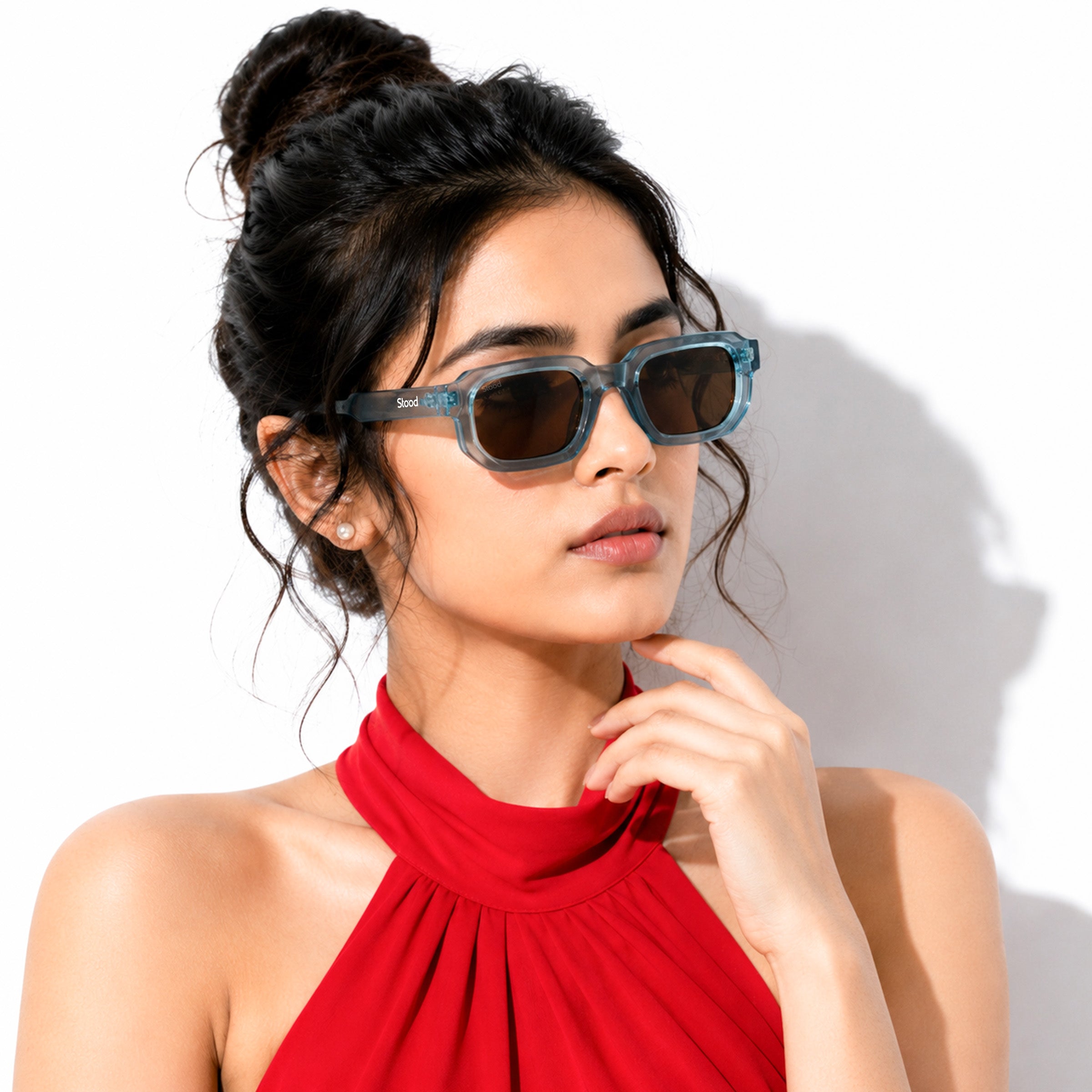 Stood Retro Square Brown UV Protection Goggles For Men & Women Sunglasses – SG-STD0025-C3