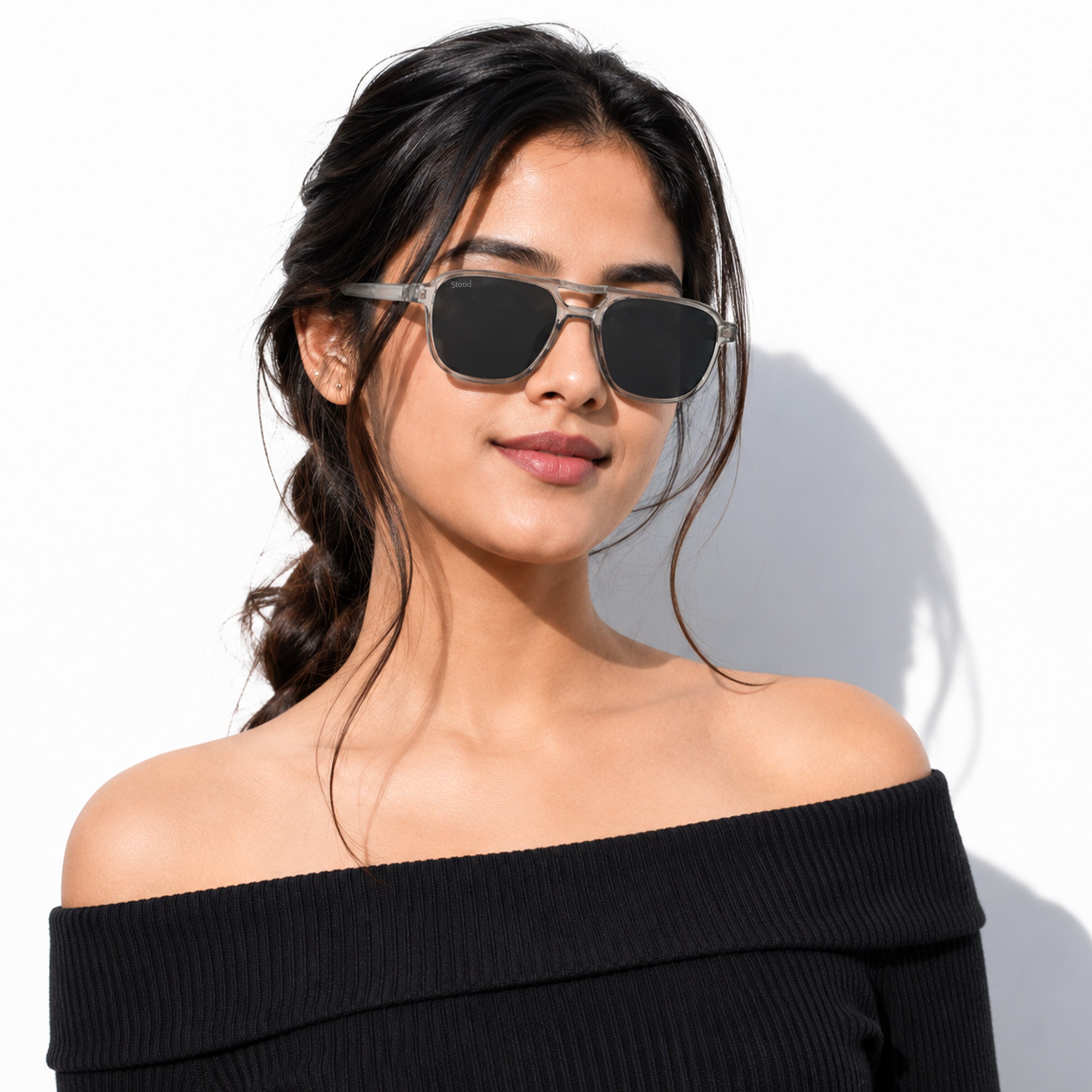 Stood Retro Square Black UV Protection Chashma For Men & Women New Style – SG-STD0017-C2