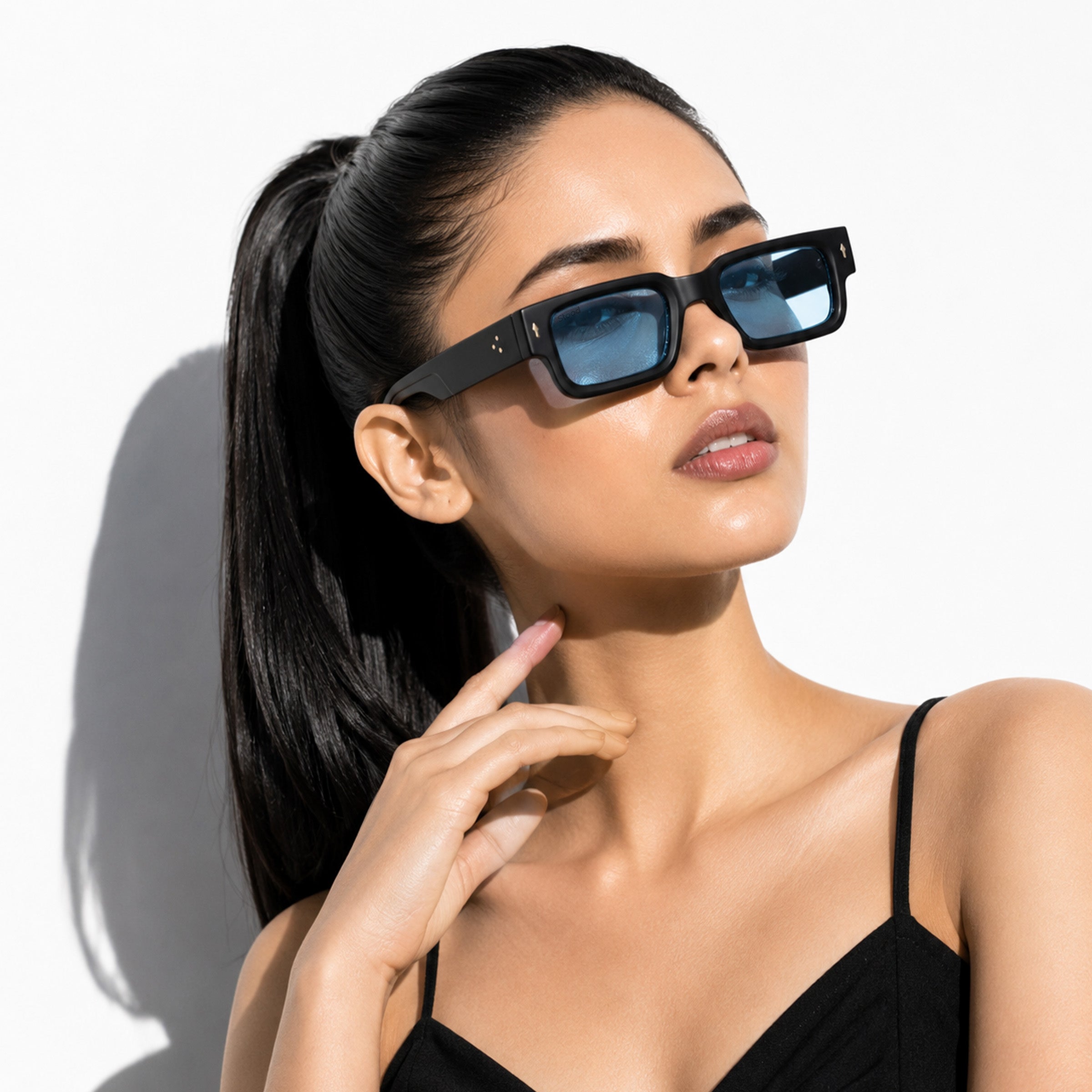 Stood Narrow Square Blue UV Protection Goggles For Men & Women Sunglasses – SG-STD0014-C4