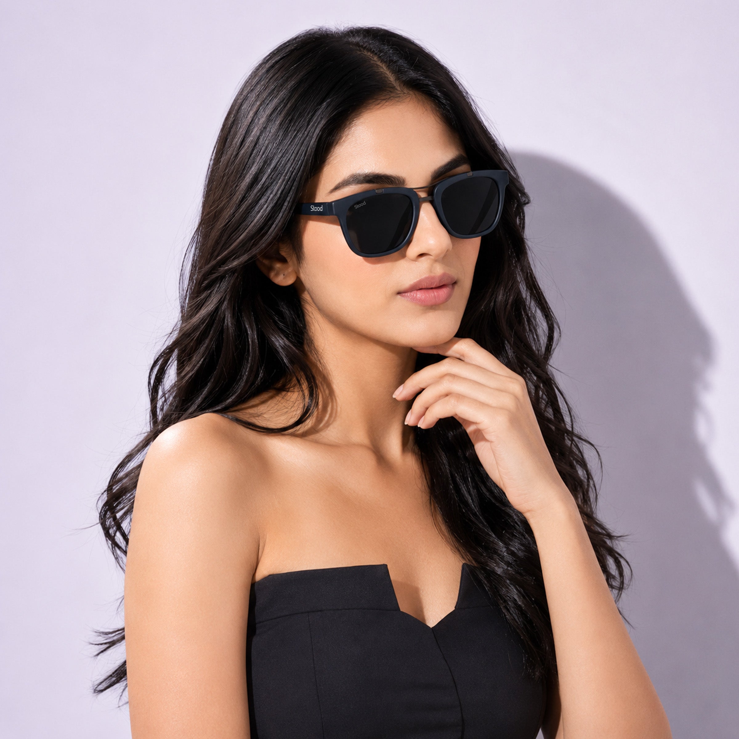 Stood Retro Square Black UV Protection Goggles For Men & Women Sunglasses – SG-STD0021-C3