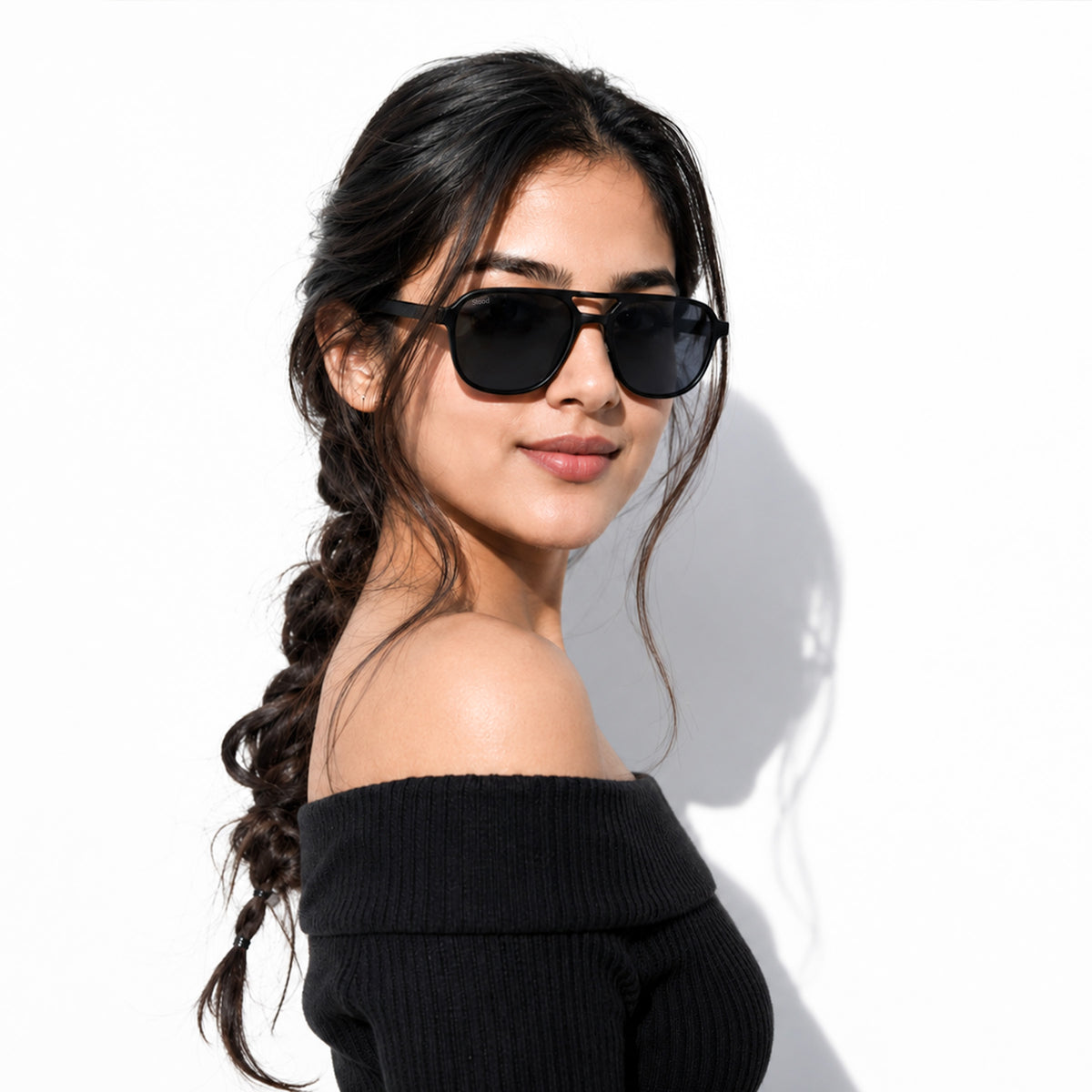 Stood Retro Square Black UV Protection Sunglasses For Men & Women Stylish – SG-STD0017-C1