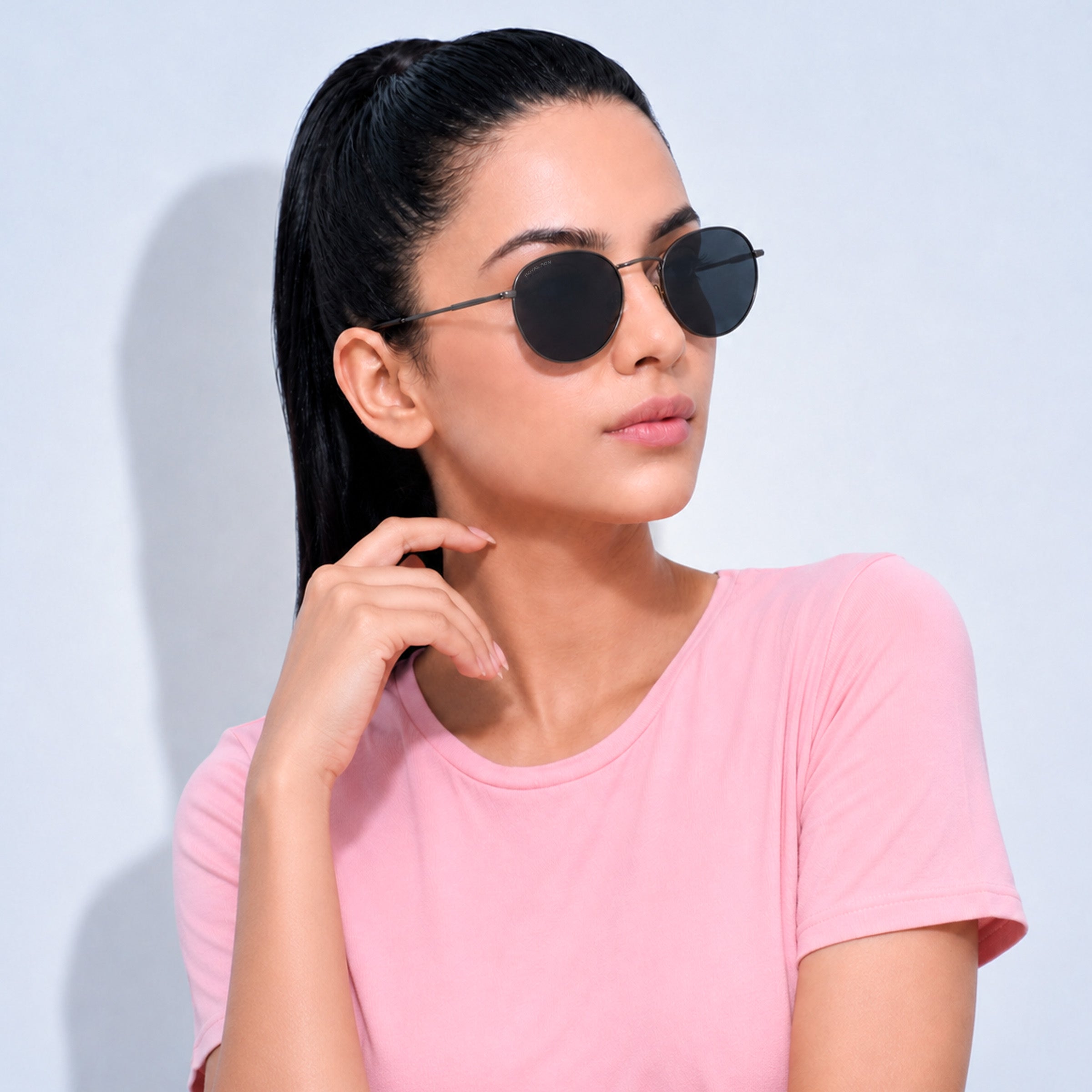 ROYAL SON UV Protected Round Sunglasses For Men And Women - RS0014RD