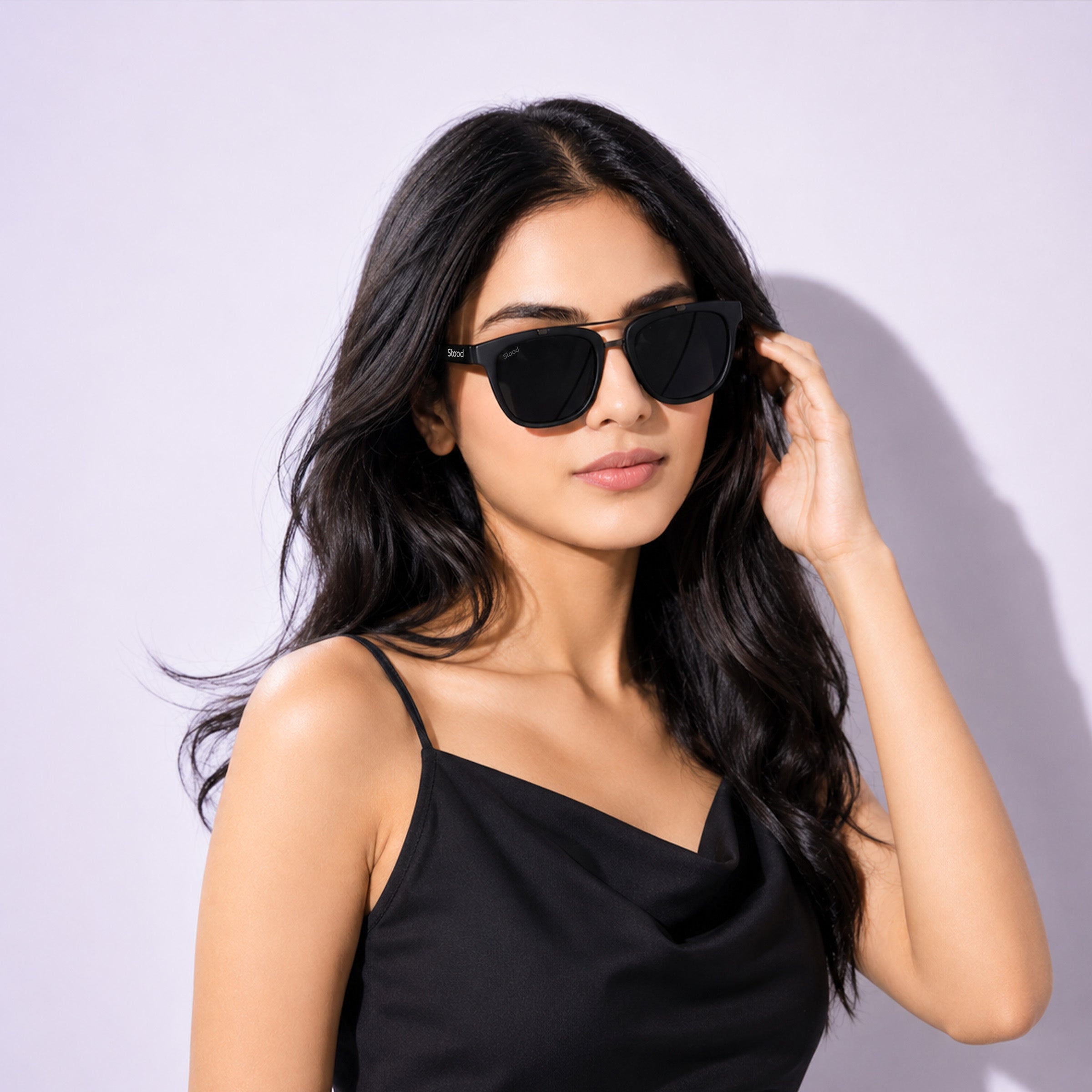 Stood Retro Square Black UV Protection Sunglasses For Men & Women Stylish – SG-STD0021-C1