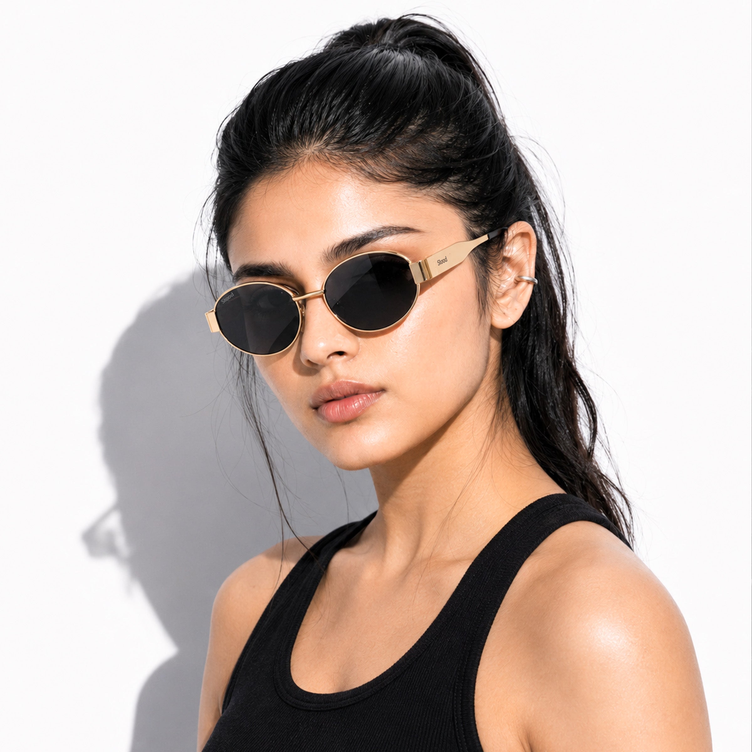 Stood Oval Black Sun Glasses For Men For Men & Women Stylish – SG-STD0023-C3