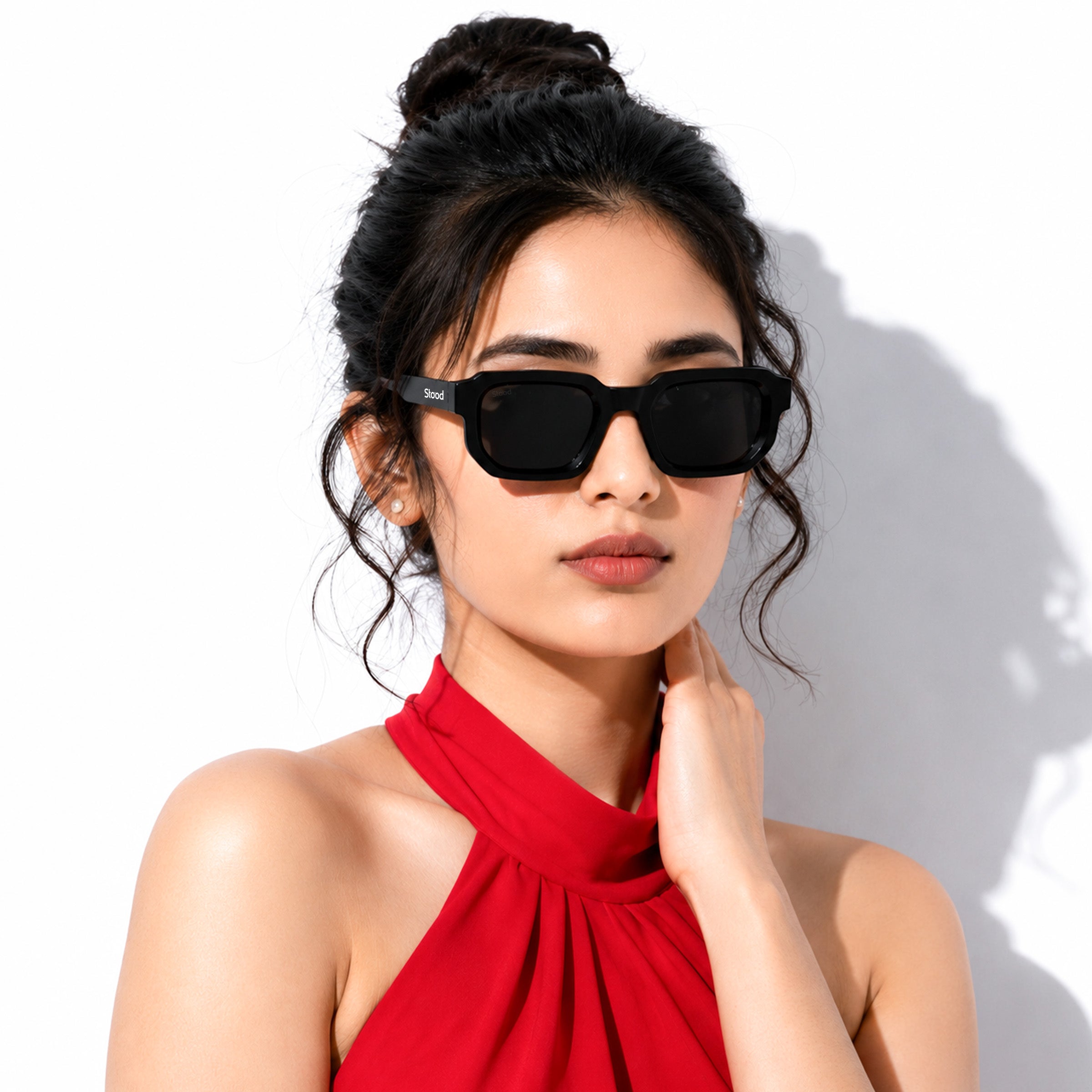 Stood Retro Square Black UV Protection Sunglasses For Men & Women Stylish – SG-STD0025-C1