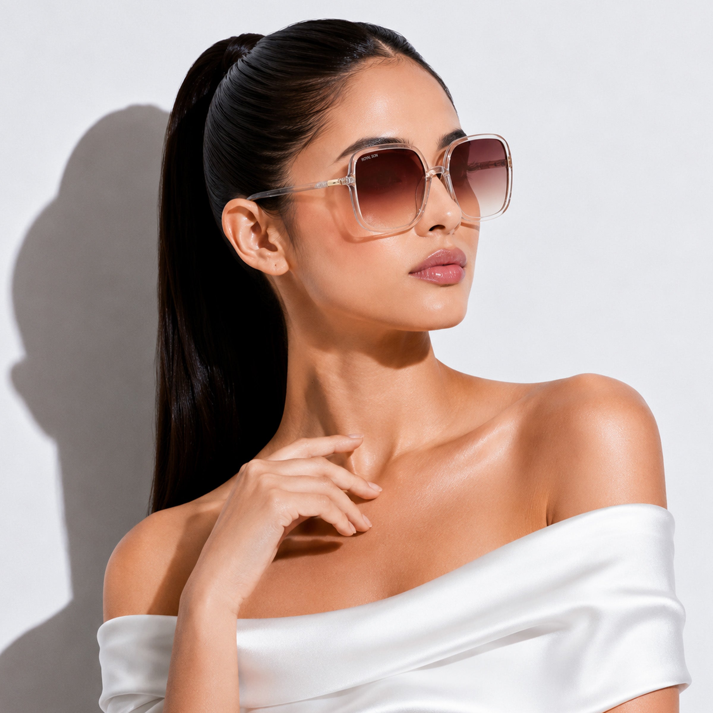 Royal Son Oversized Square UV Protected Women Sunglasses - CHI0096-C2