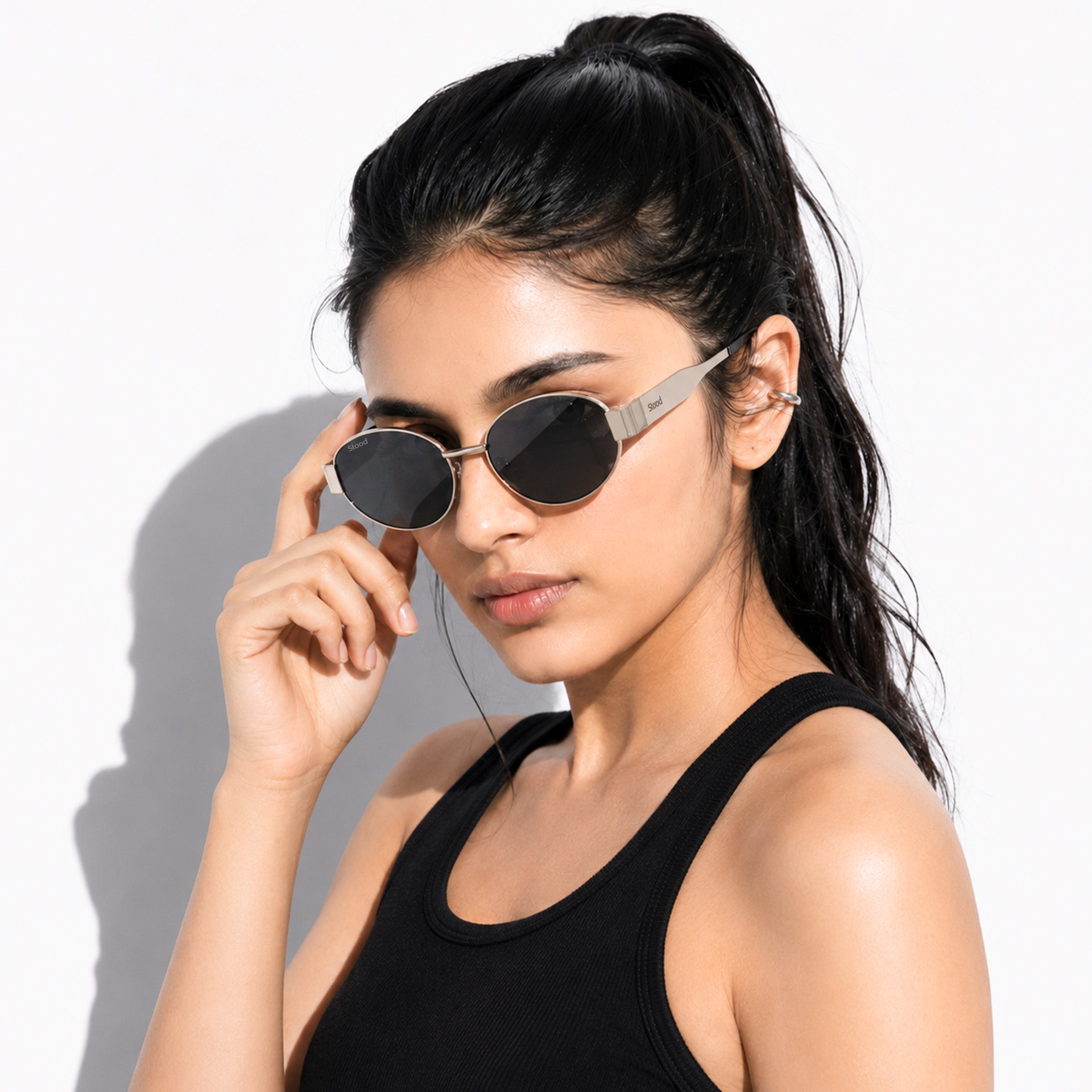 Stood Oval Black UV Protection Chashma For Men & Women New Style – SG-STD0023-C2
