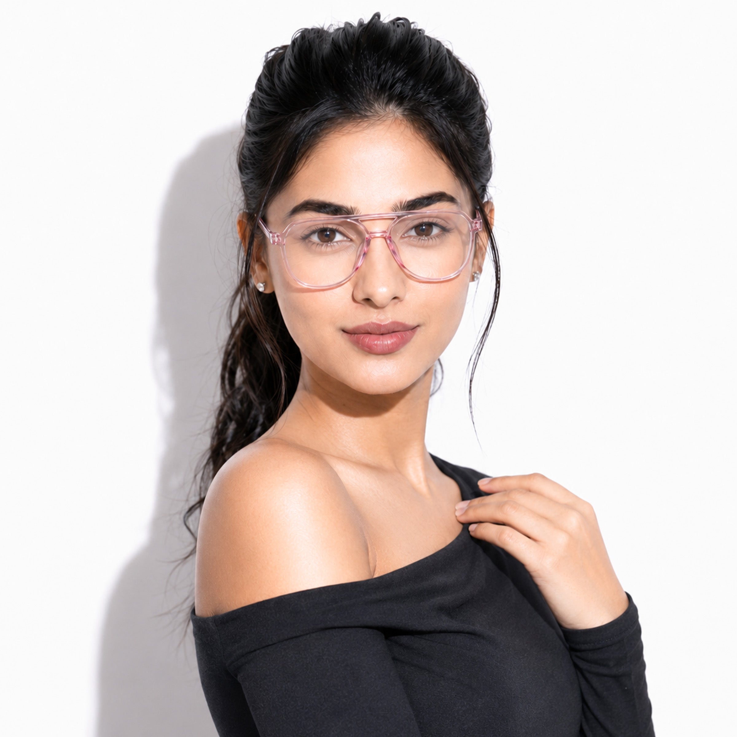 Royal Son Pilot Black Computer Glasses Men Women  - SF0060-C5