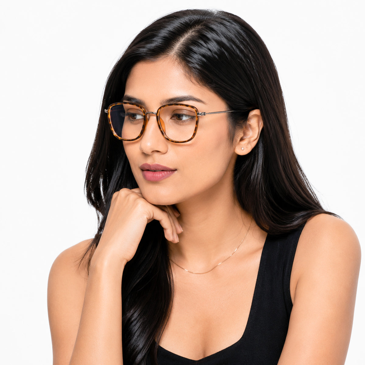 Royal Son Square Blue Ray Cut Men Women Eye Glasses - SF0015-C4
