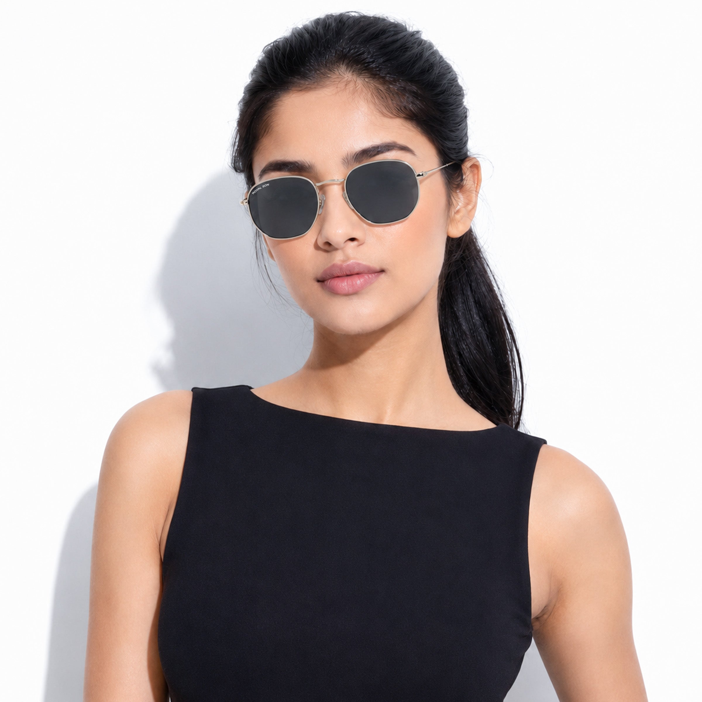 Royal Son Hexagonal Polarized Men Women Sunglasses - CHI00108-C5