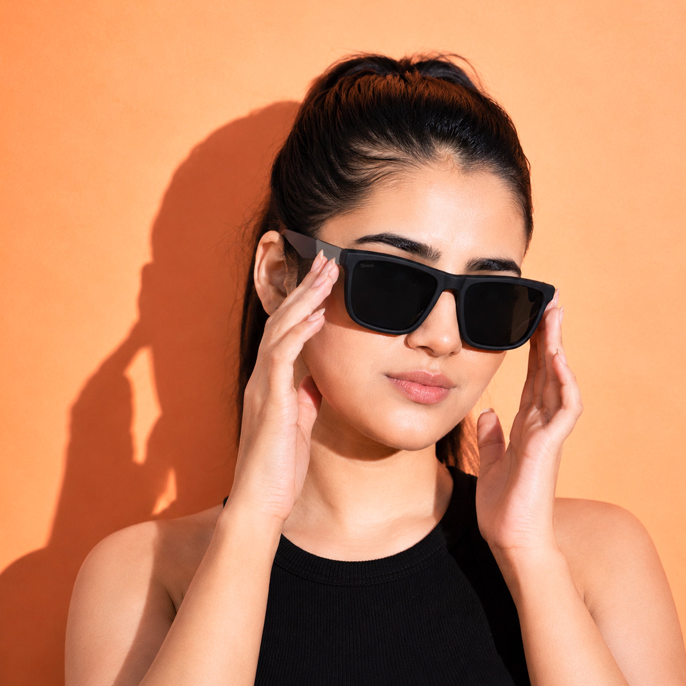 Stood Square Sports Black Polarized UV Protection Sunglasses For Men & Women Stylish – SG-STD0028-C1