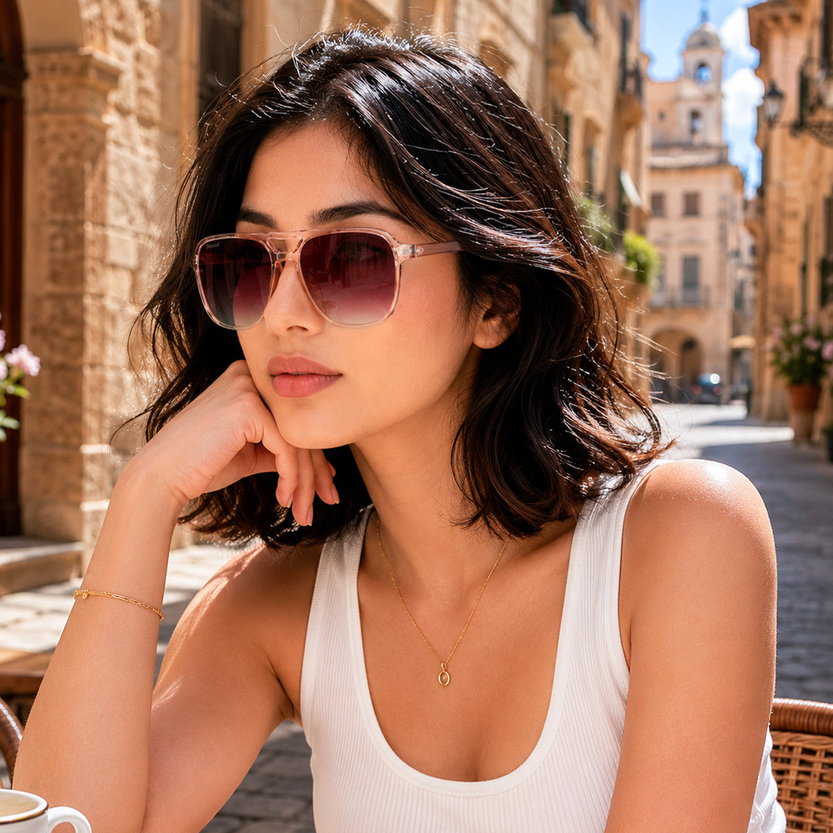 Stood Retro Square Brown UV Protection Goggles For Men & Women Sunglasses – SG-STD0017-C3