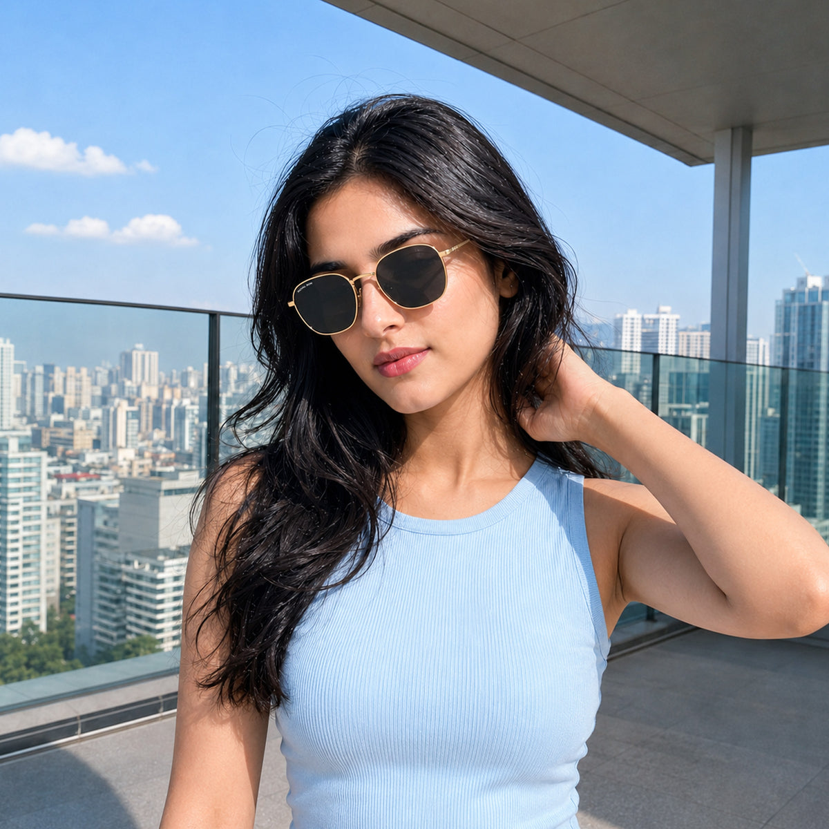 Royal Son Hexagonal Polarized Men Women Sunglasses - CHI00108-C6