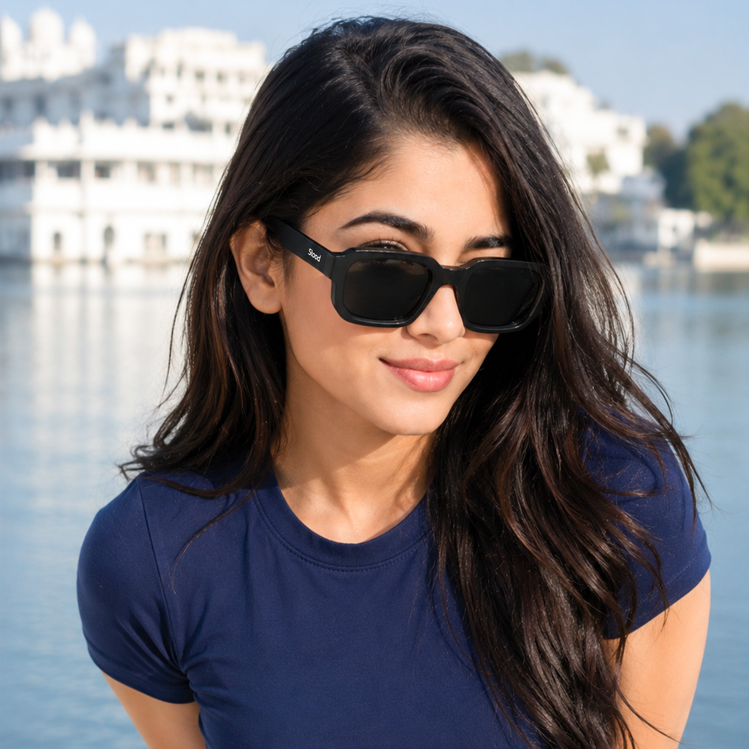 Stood Retro Square Black UV Protection Sunglasses For Men & Women Stylish – SG-STD0025-C1