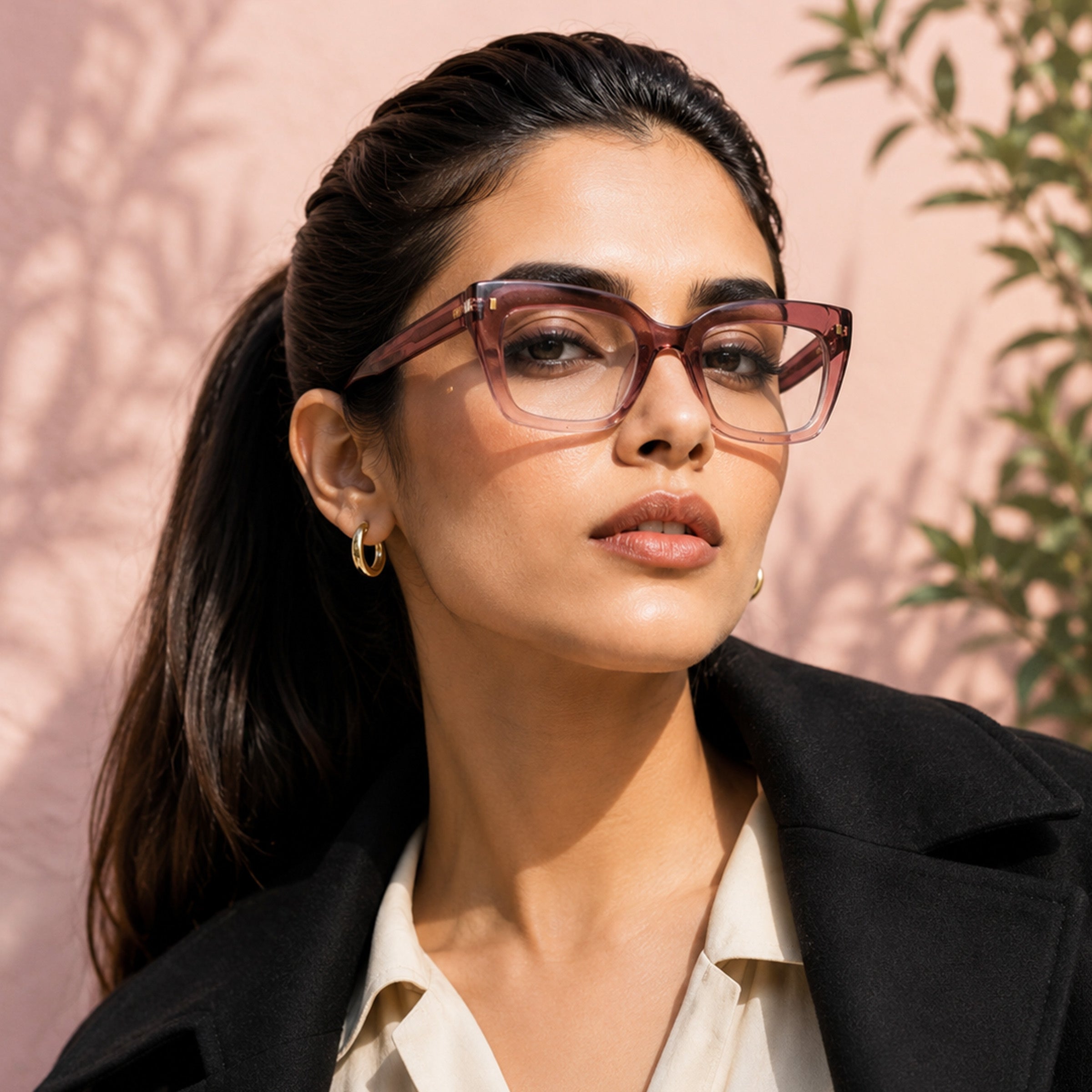 PERKEY Full Rim Retro Square Blue Light Cut & Antiglare Computer Eyeglasses For Women  - OPTL0016-C3