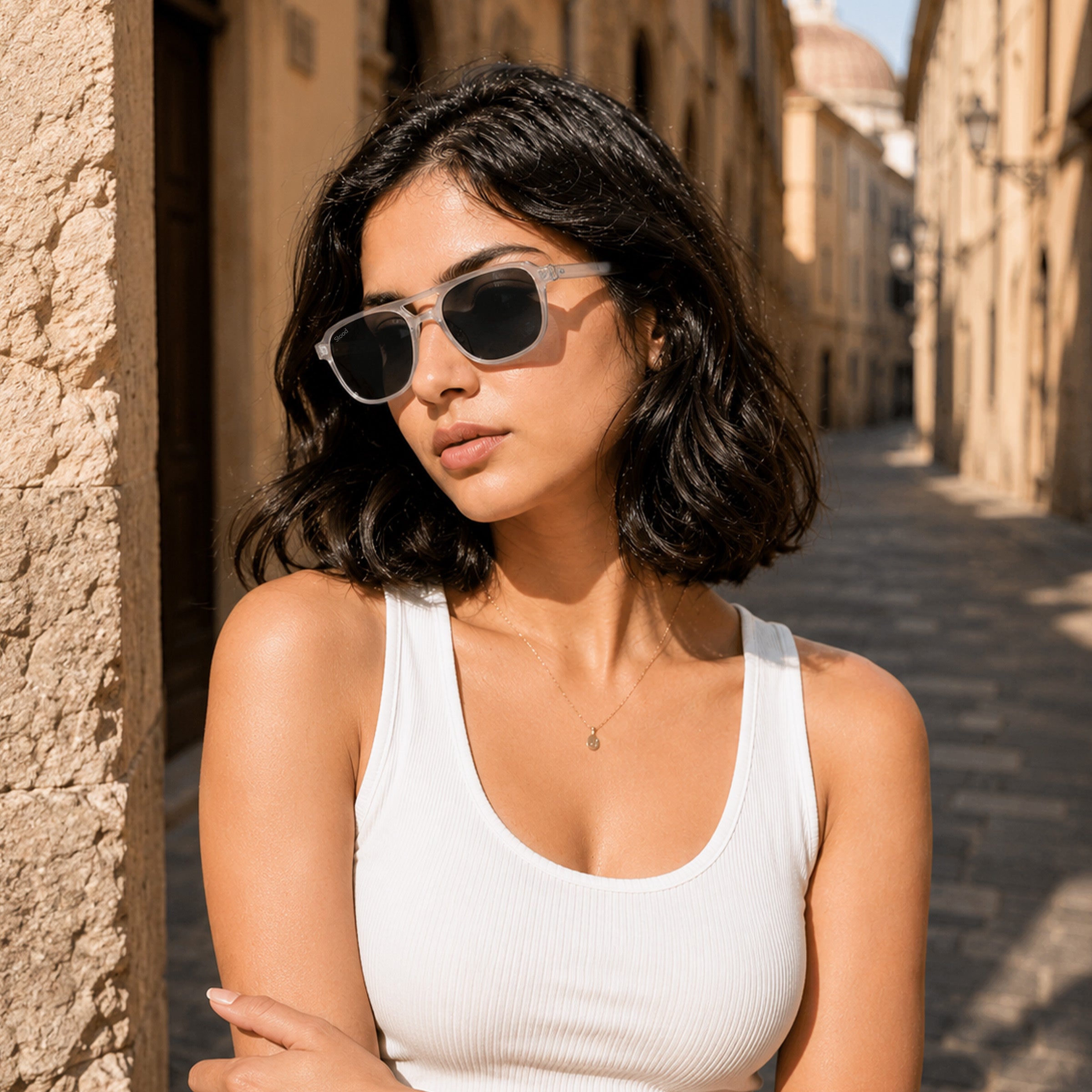 Stood Retro Square Black UV Protection Chashma For Men & Women New Style – SG-STD0017-C2