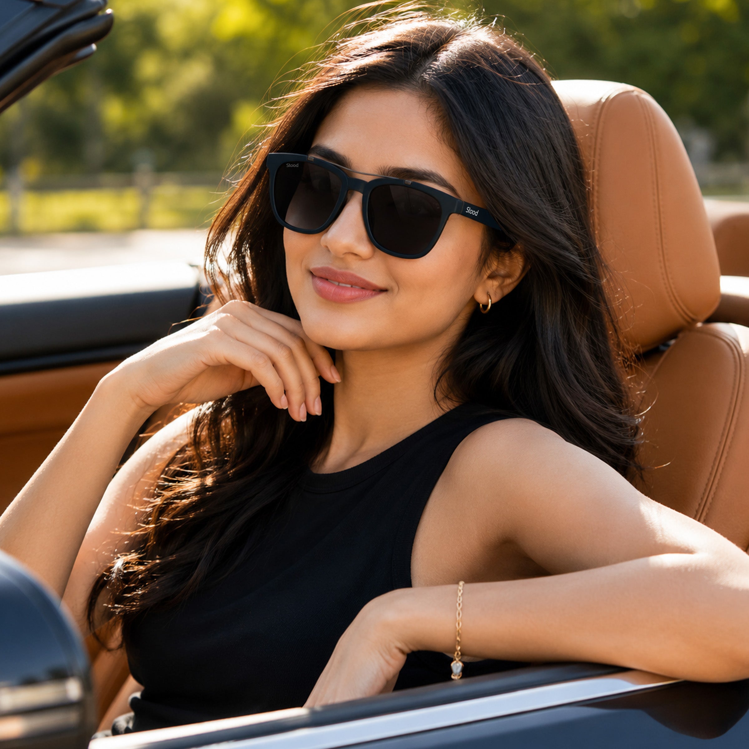 Stood Retro Square Black UV Protection Goggles For Men & Women Sunglasses – SG-STD0021-C3