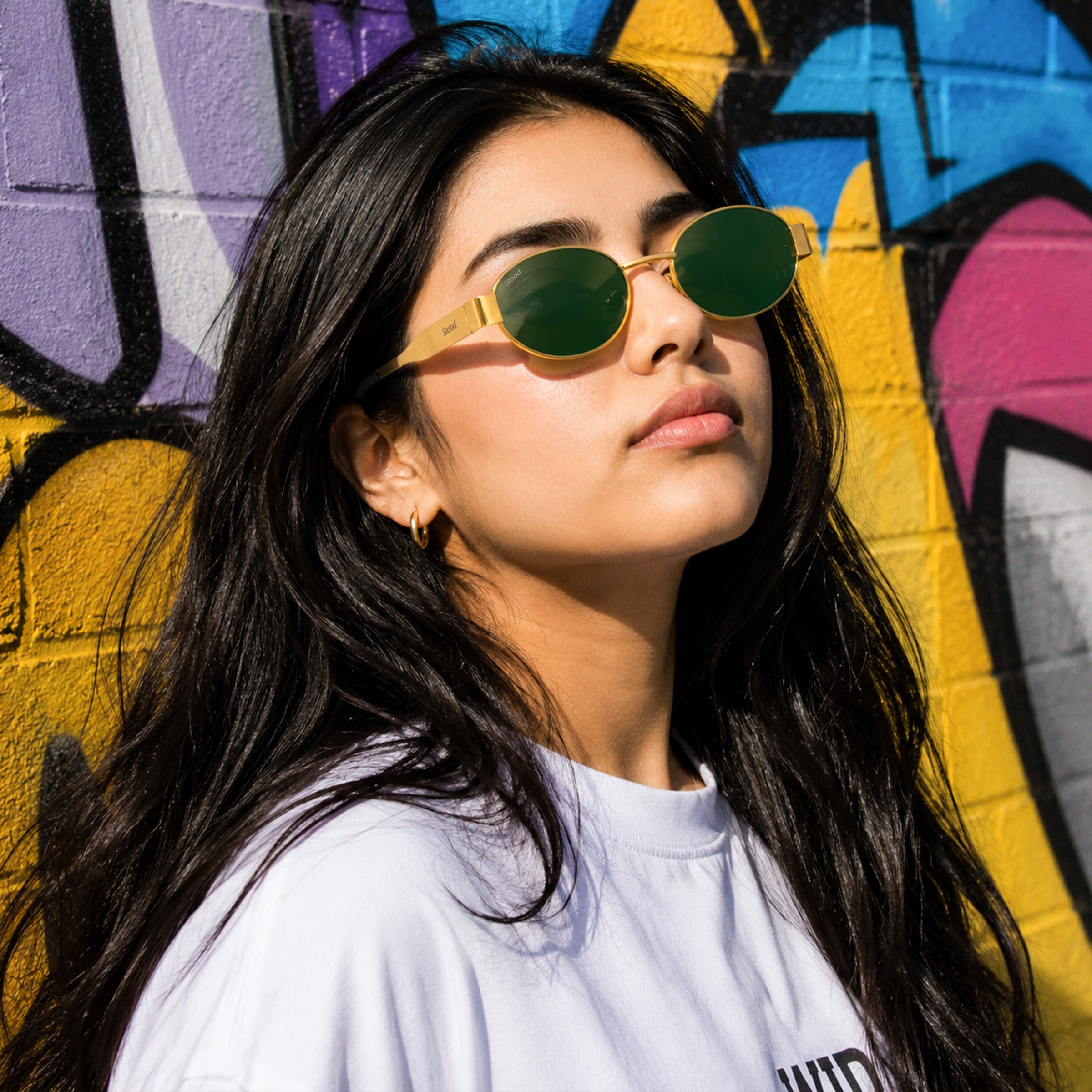 Stood Oval Green UV Protection Goggles For Men & Women Sunglasses – SG-STD0023-C4