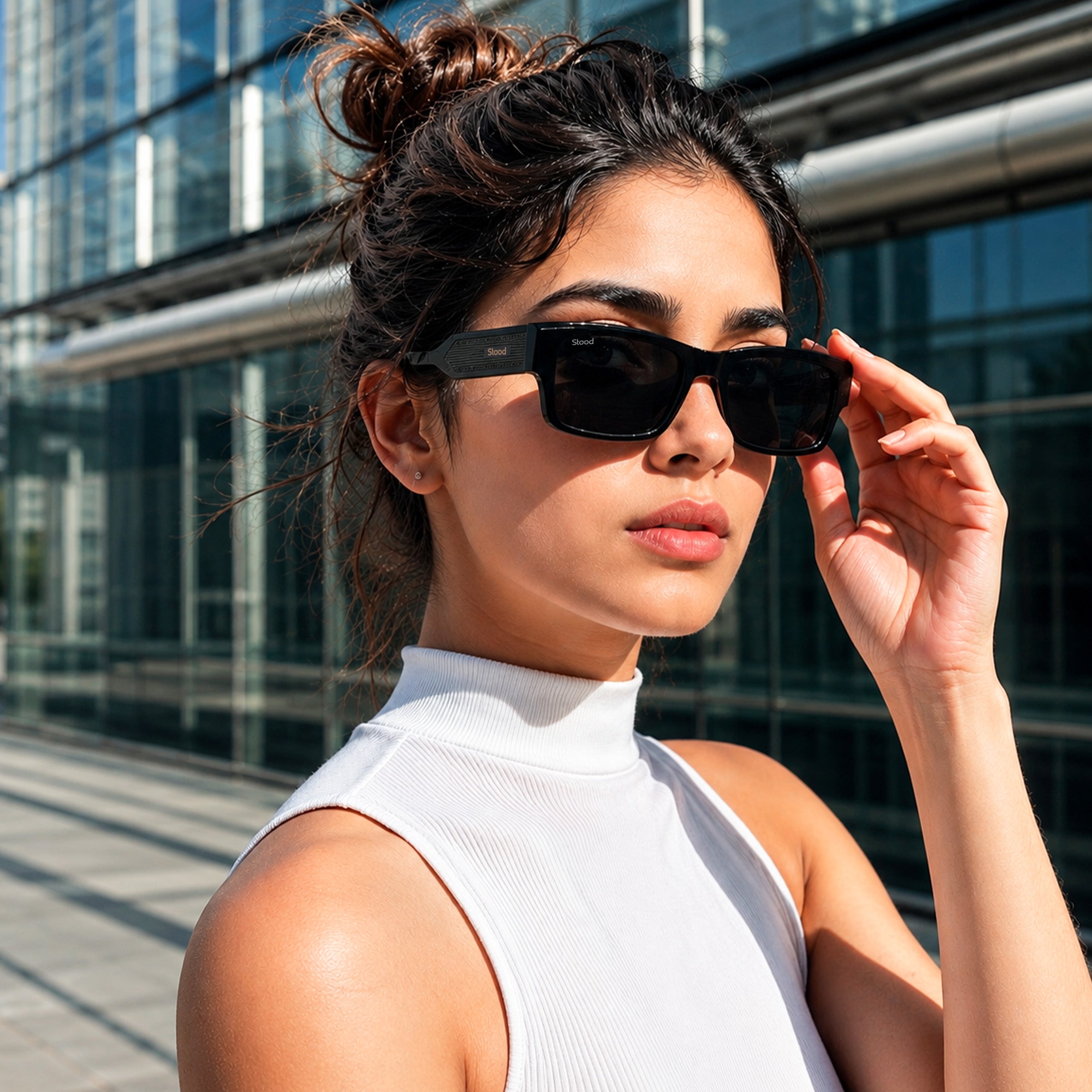 Stood Square Black Polarized UV Protection Sunglasses For Men & Women Stylish – SG-STD0029-C1