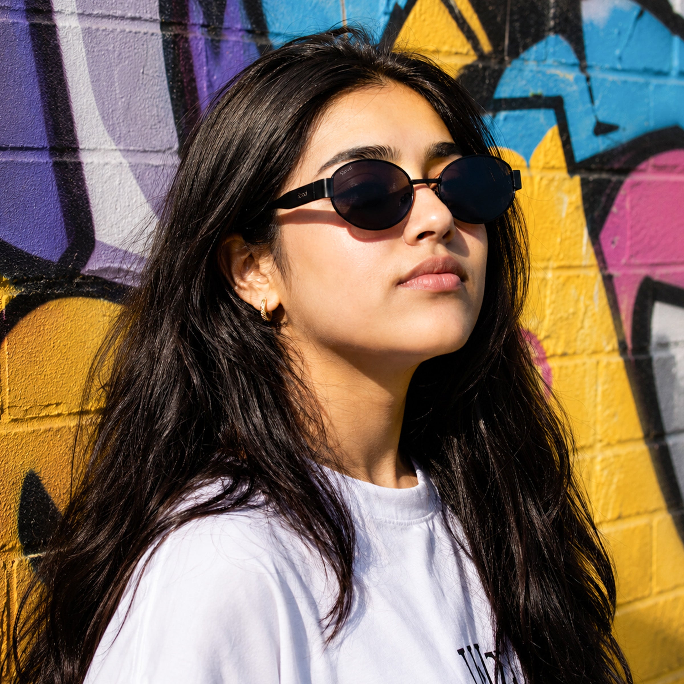 Stood Oval Black UV Protection Sunglasses For Men & Women Stylish – SG-STD0023-C1