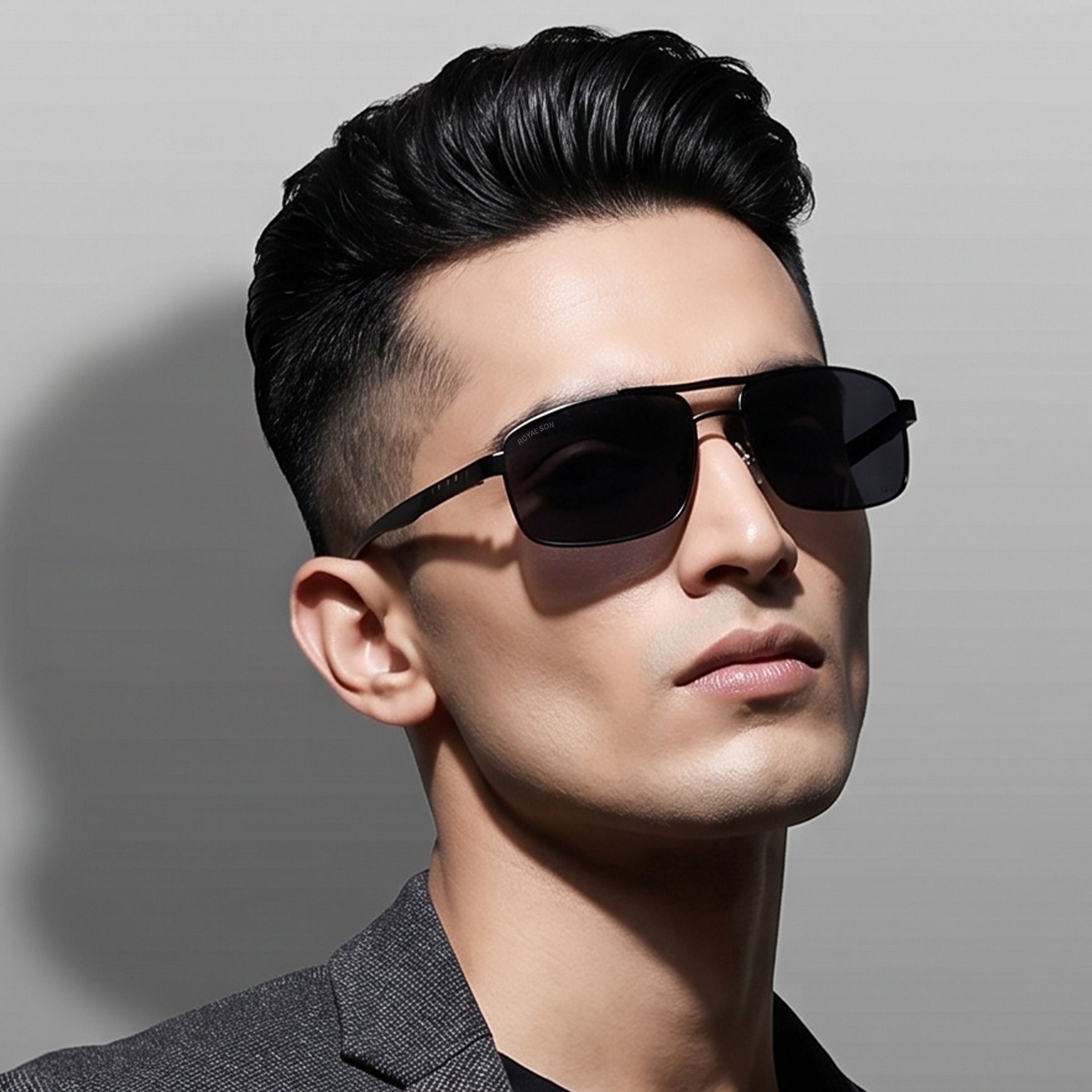 Royal Son Rectangular Polarized Men Sunglasses - CHI0085-C1