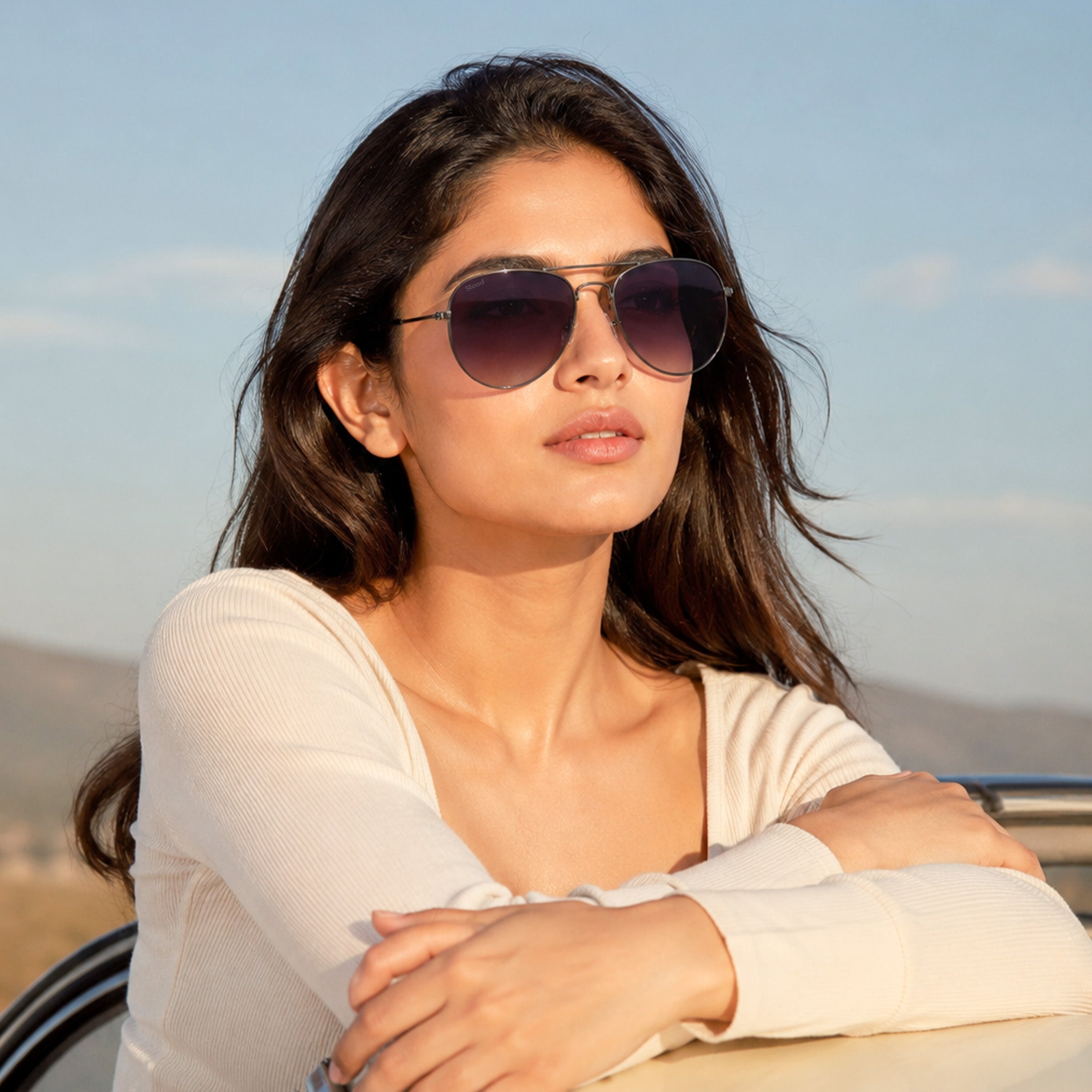Stood Black UV Protection Sunglasses For Men & Women Stylish – SG-STD0031-C1