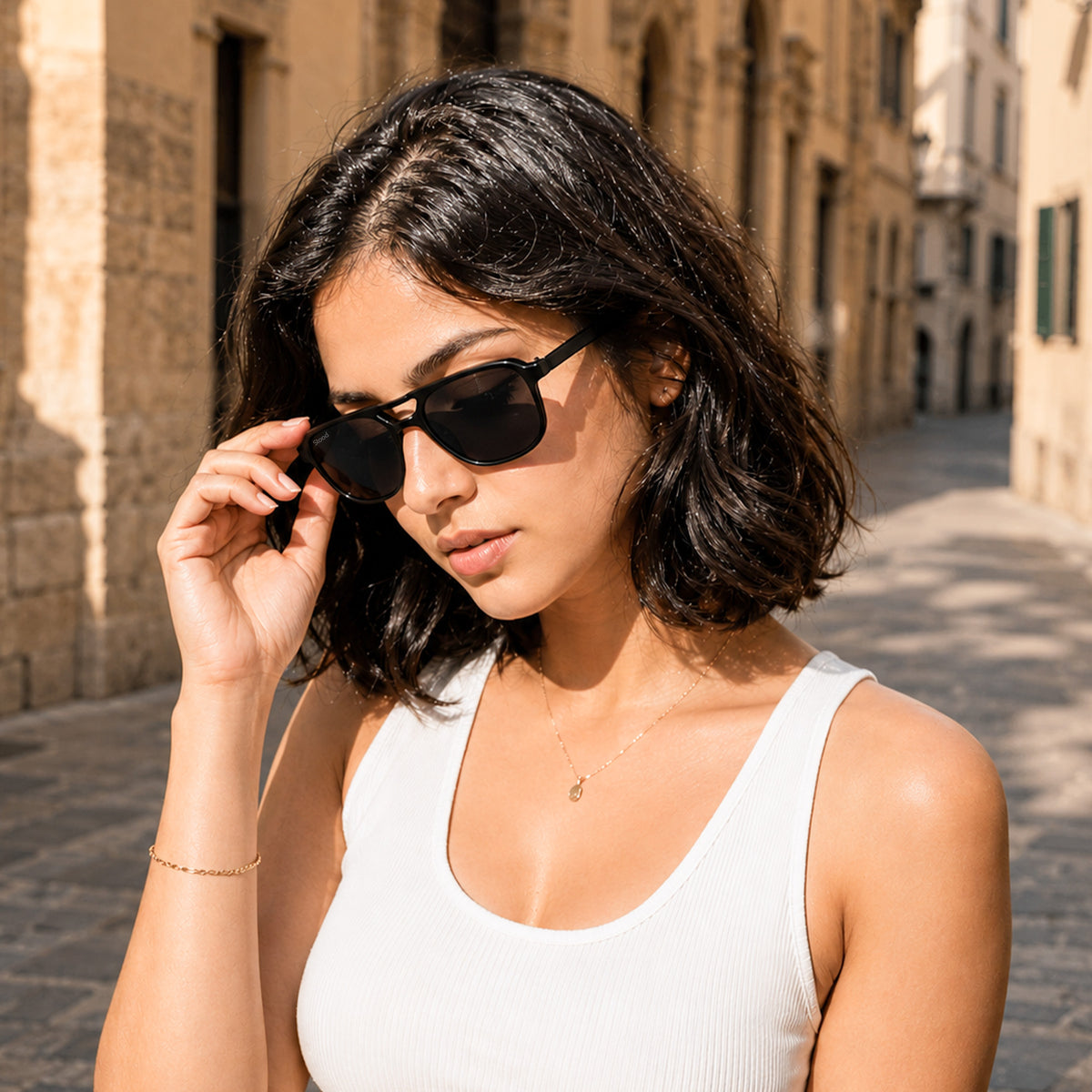 Stood Retro Square Black UV Protection Sunglasses For Men & Women Stylish – SG-STD0017-C1