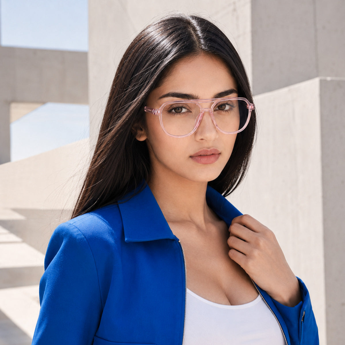 Royal Son Pilot Black Computer Glasses Men Women  - SF0060-C5