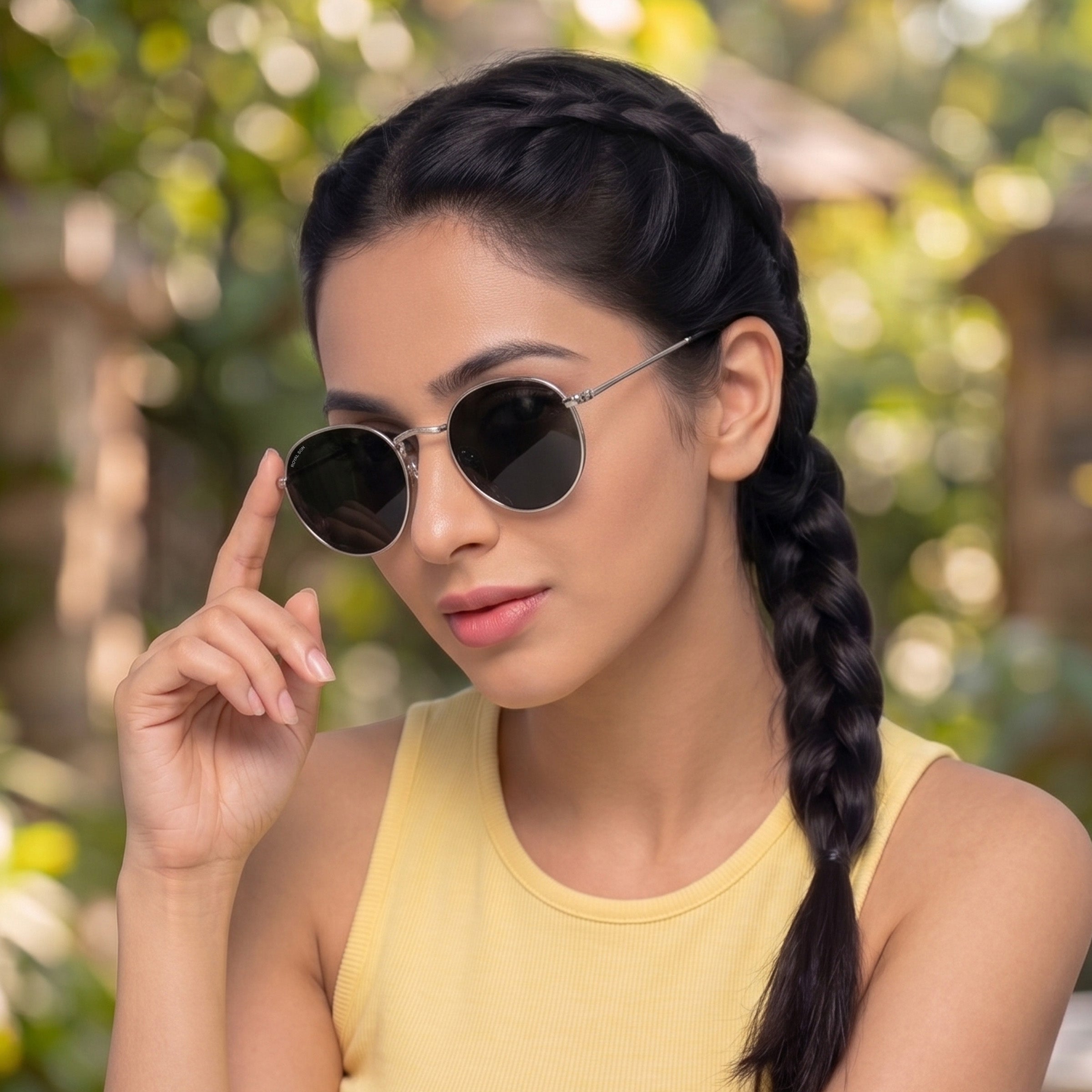 ROYAL SON UV Protected Round Sunglasses For Men And Women - RS0013RD