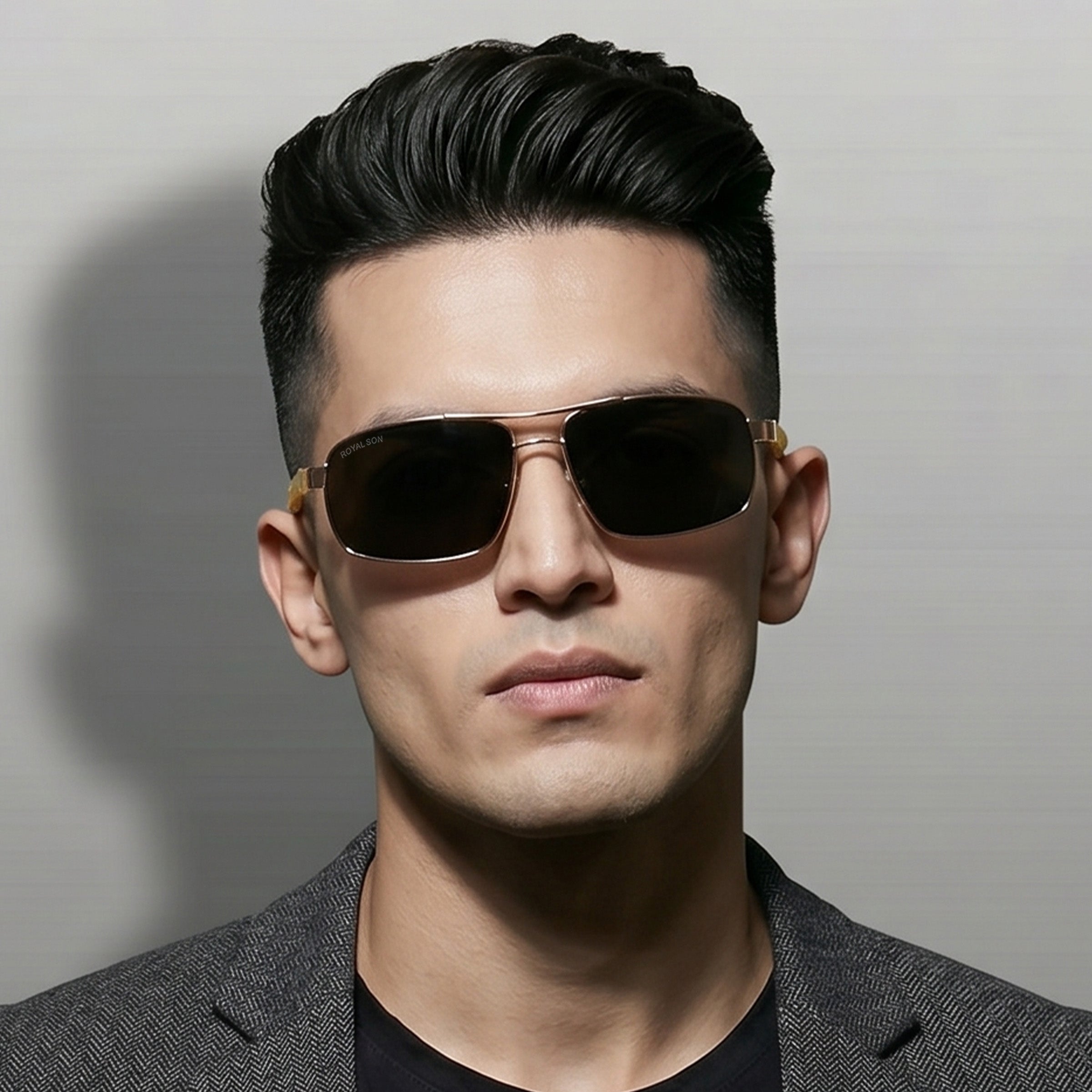 Royal Son Rectangular Polarized Men Sunglasses - CHI0085-C4