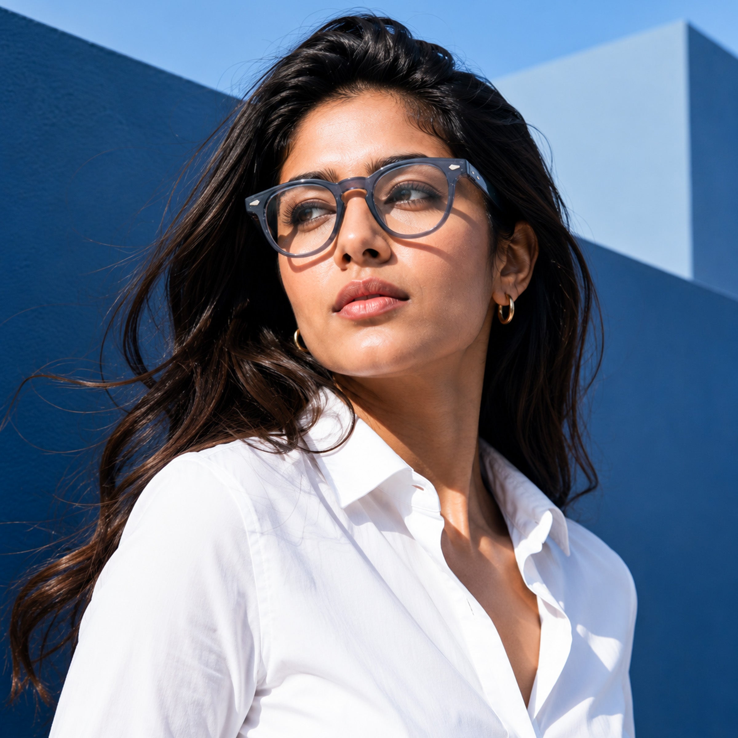 Stood Round Anti Glare Spectacles Frames For Men & Women – SF-STD0026-C2