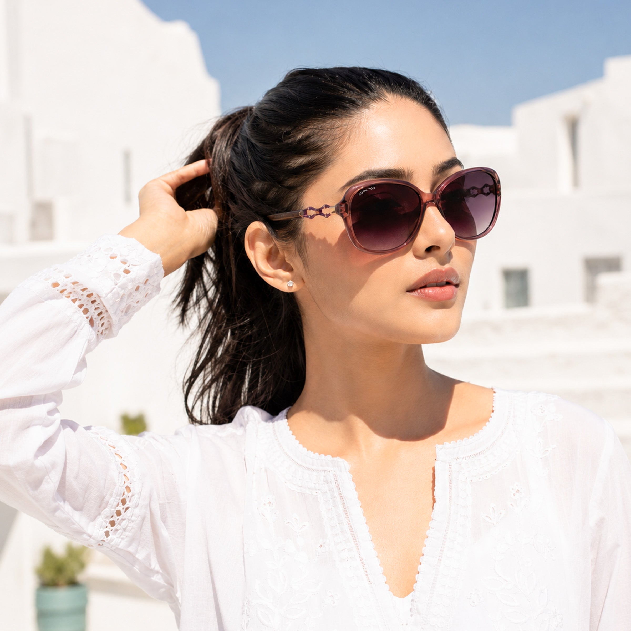 Royal Son Butterfly UV Protected Women Sunglasses - CHIWM00117-C4