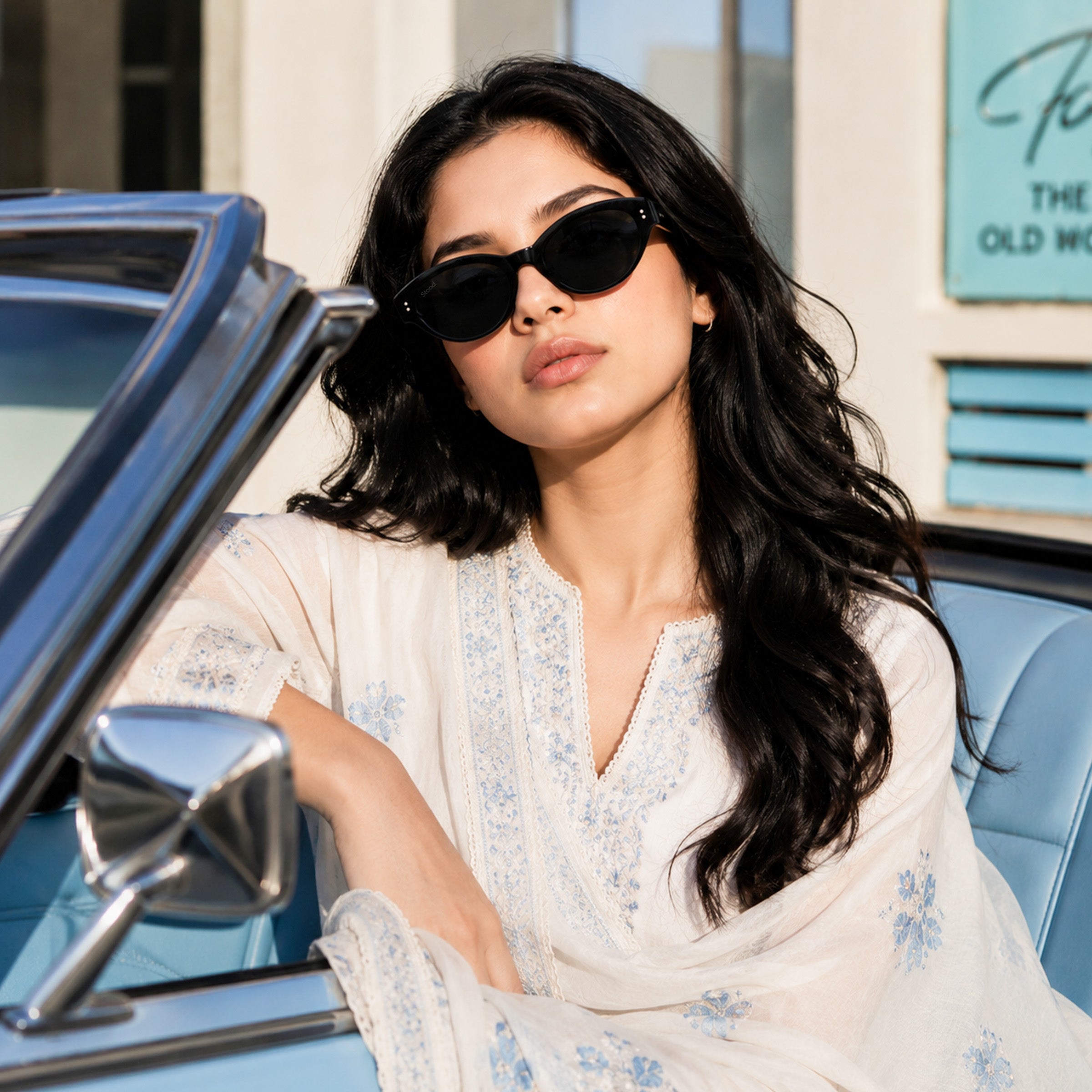 Stood Oval Black UV Protection Sunglasses For Men & Women Stylish – SG-STD0030-C1