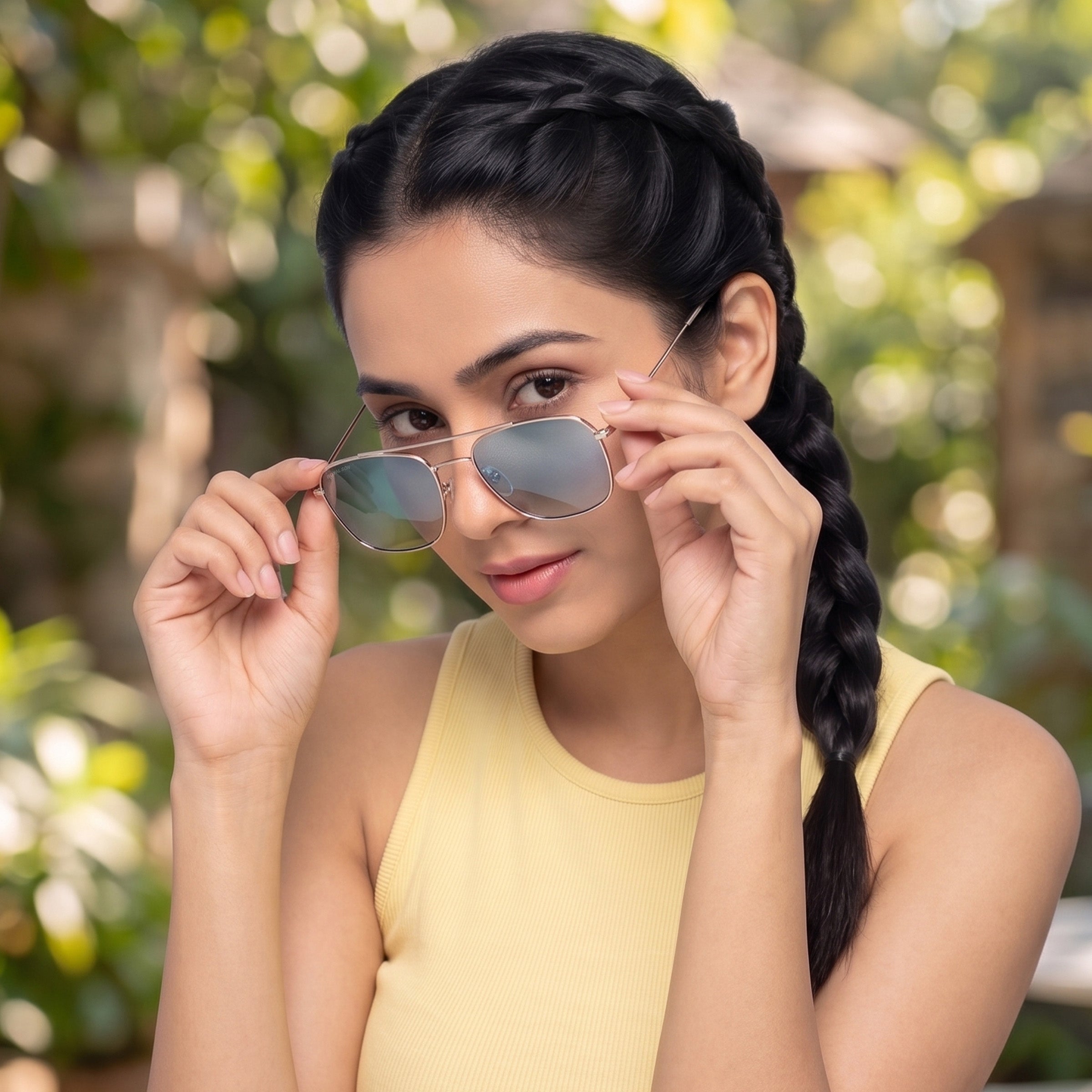ROYAL SON UV Protected Square Sunglasses For Men And Women - RS0041AV