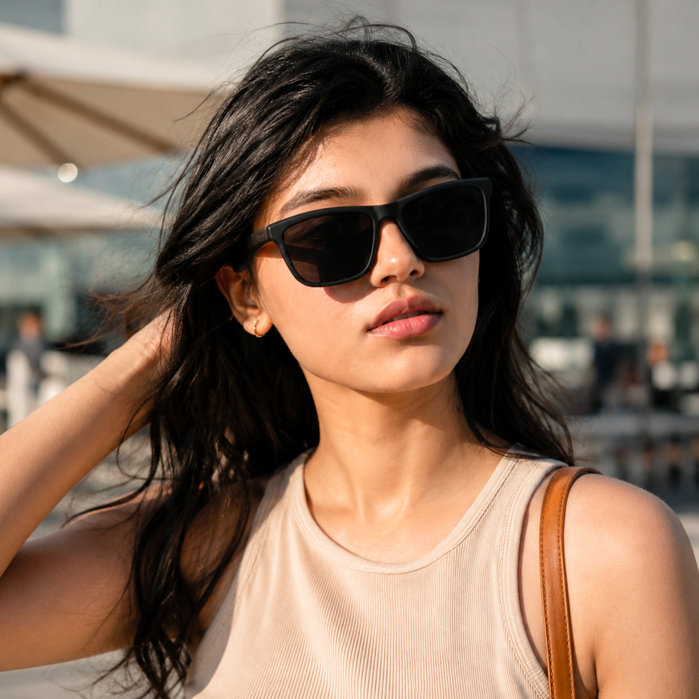 Stood Square Sports Black Polarized UV Protection Sunglasses For Men & Women Stylish – SG-STD0028-C1