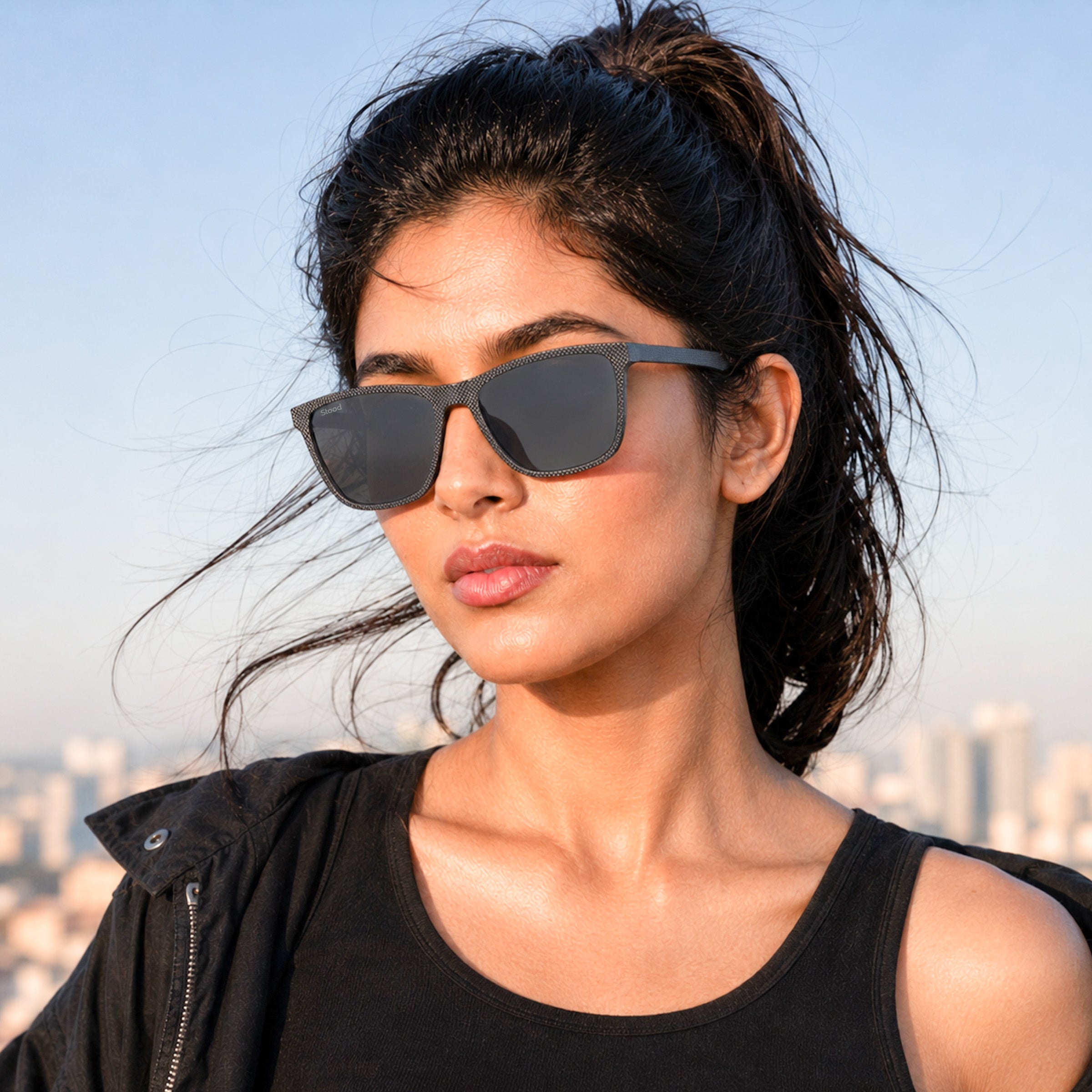 Stood Square Black Polarized UV Protection Goggles For Men & Women Sunglasses – SG-STD0022-C3