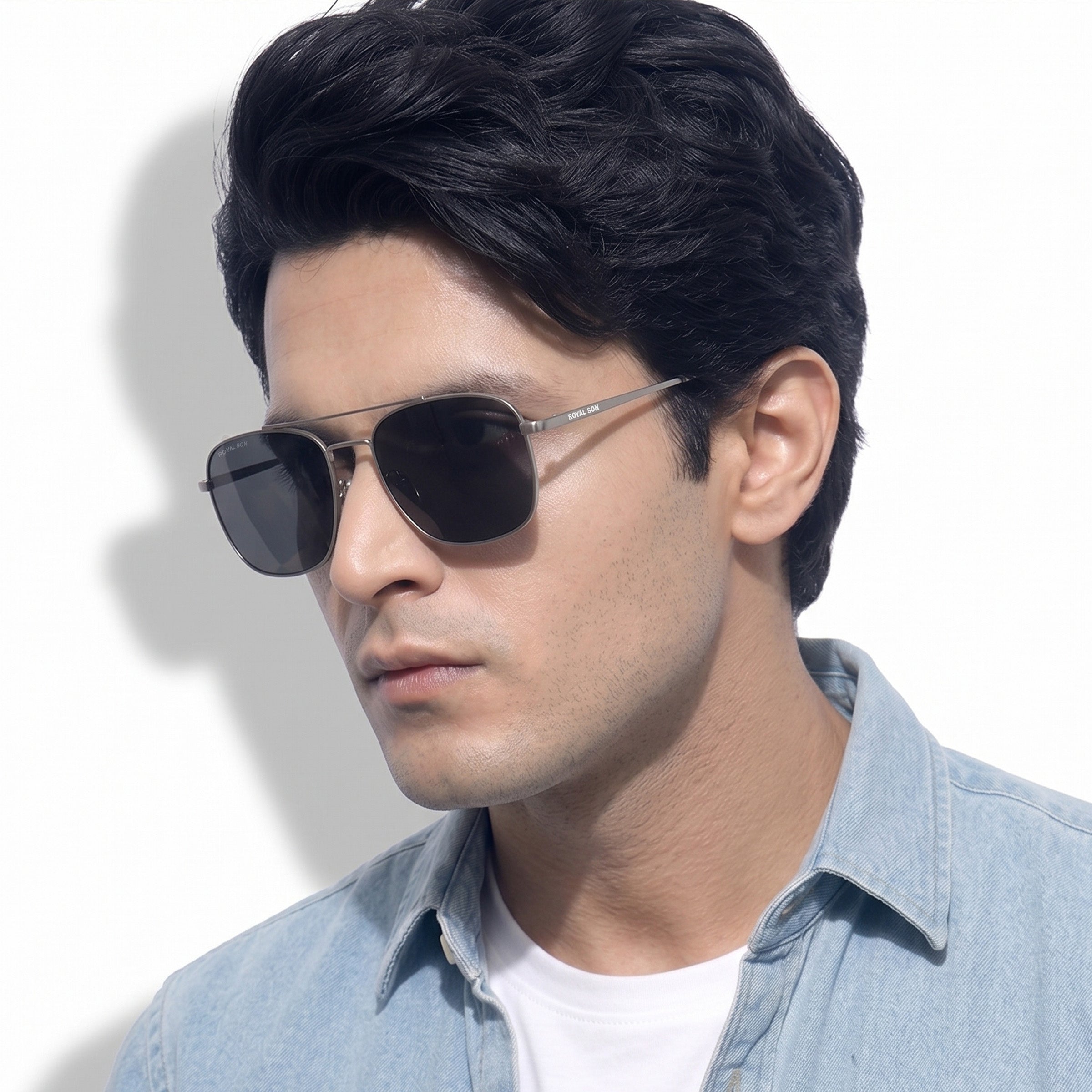 ROYAL SON UV Protected Square Sunglasses For Men And Women - RS0038AV