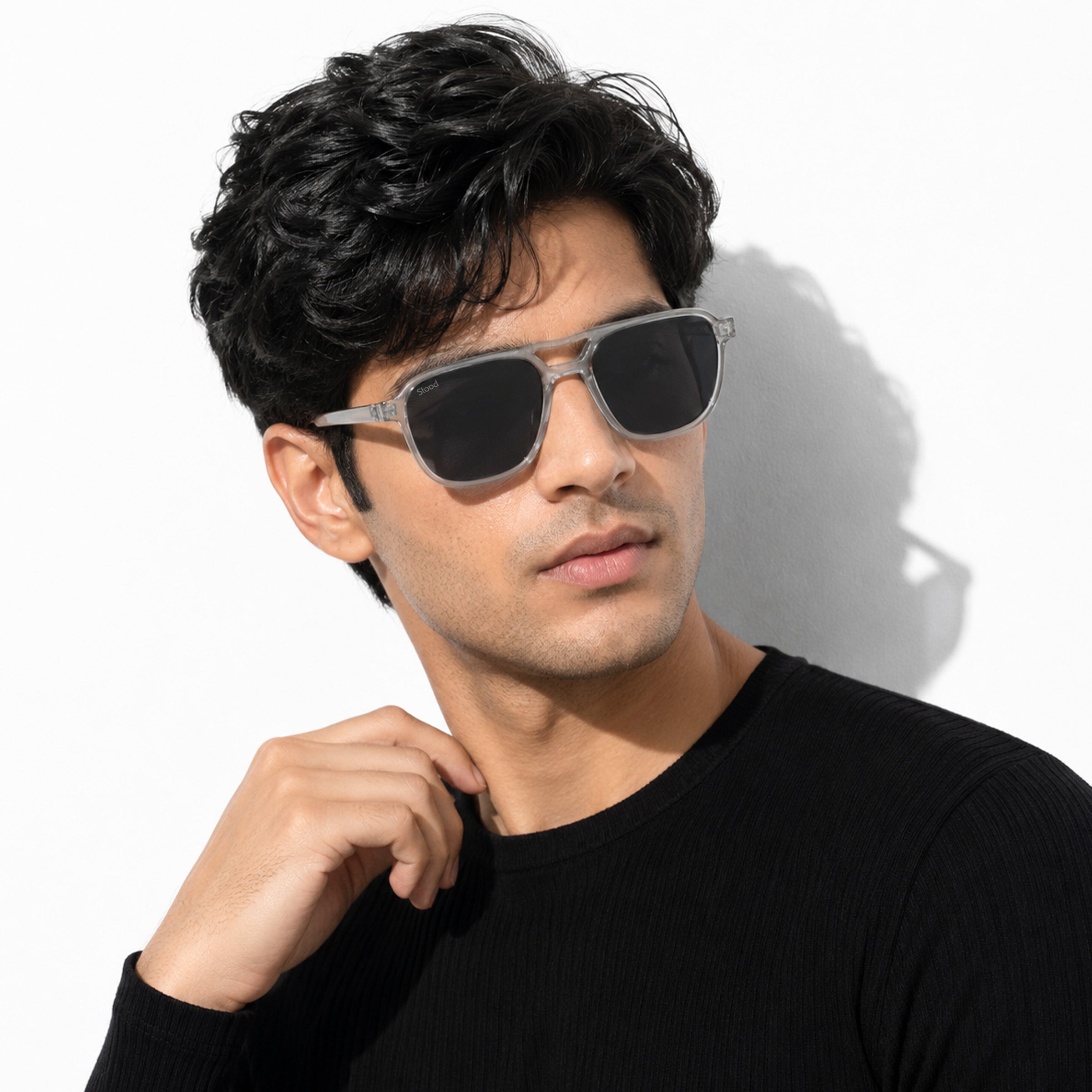 Stood Retro Square Black UV Protection Chashma For Men & Women New Style – SG-STD0017-C2