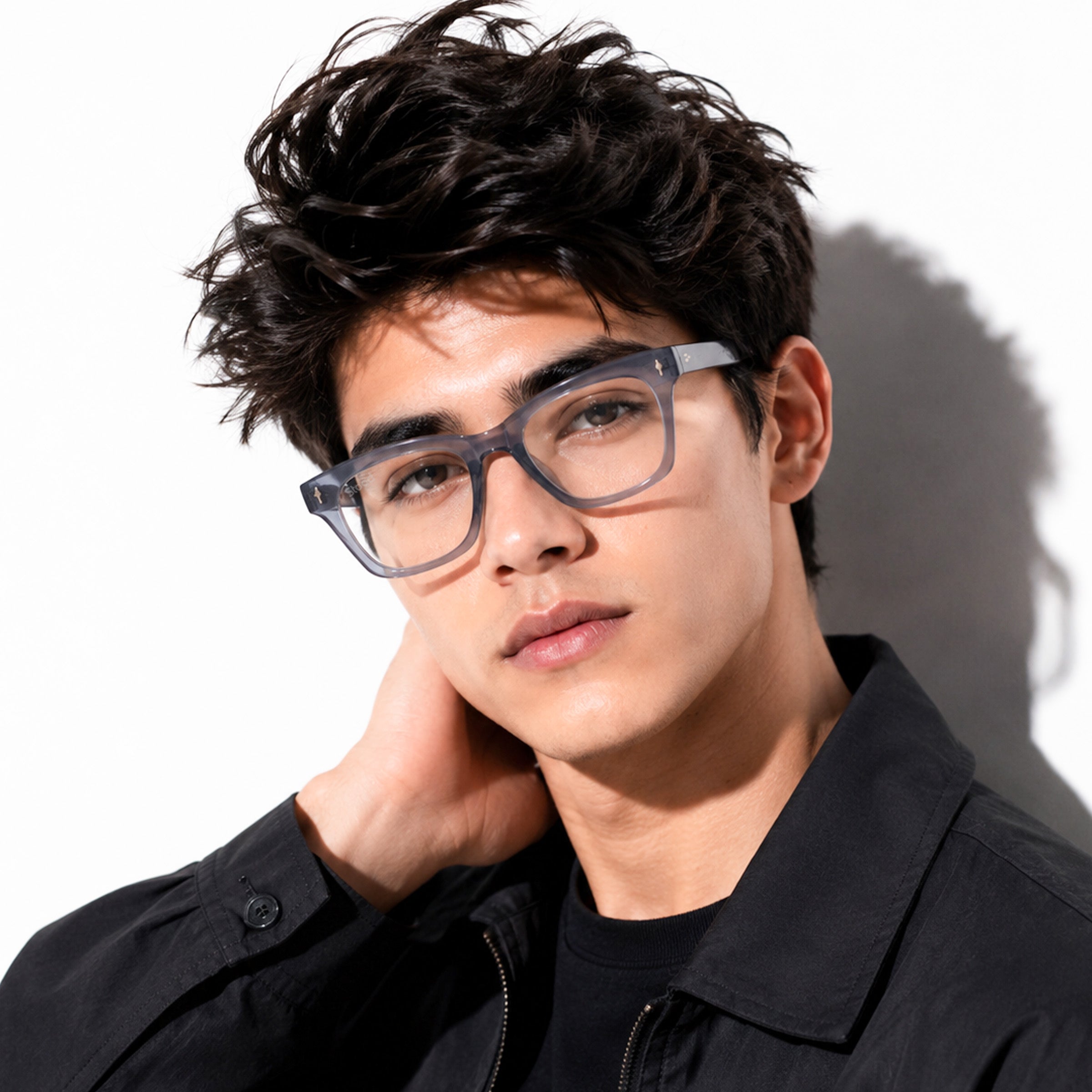 Stood Square Anti Glare Spectacles Frames For Men & Women – SF-STD0027-C2