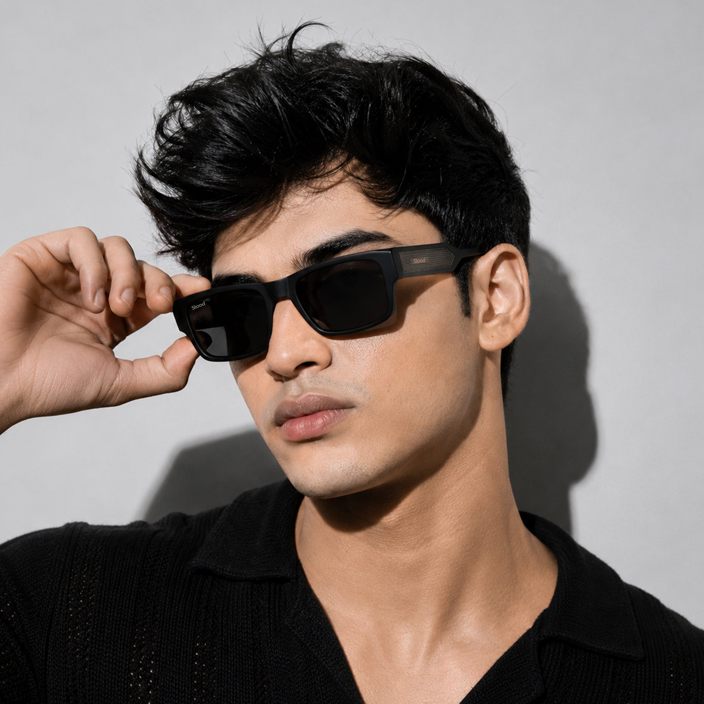 Stood Square Black Polarized UV Protection Sunglasses For Men & Women Stylish – SG-STD0029-C1