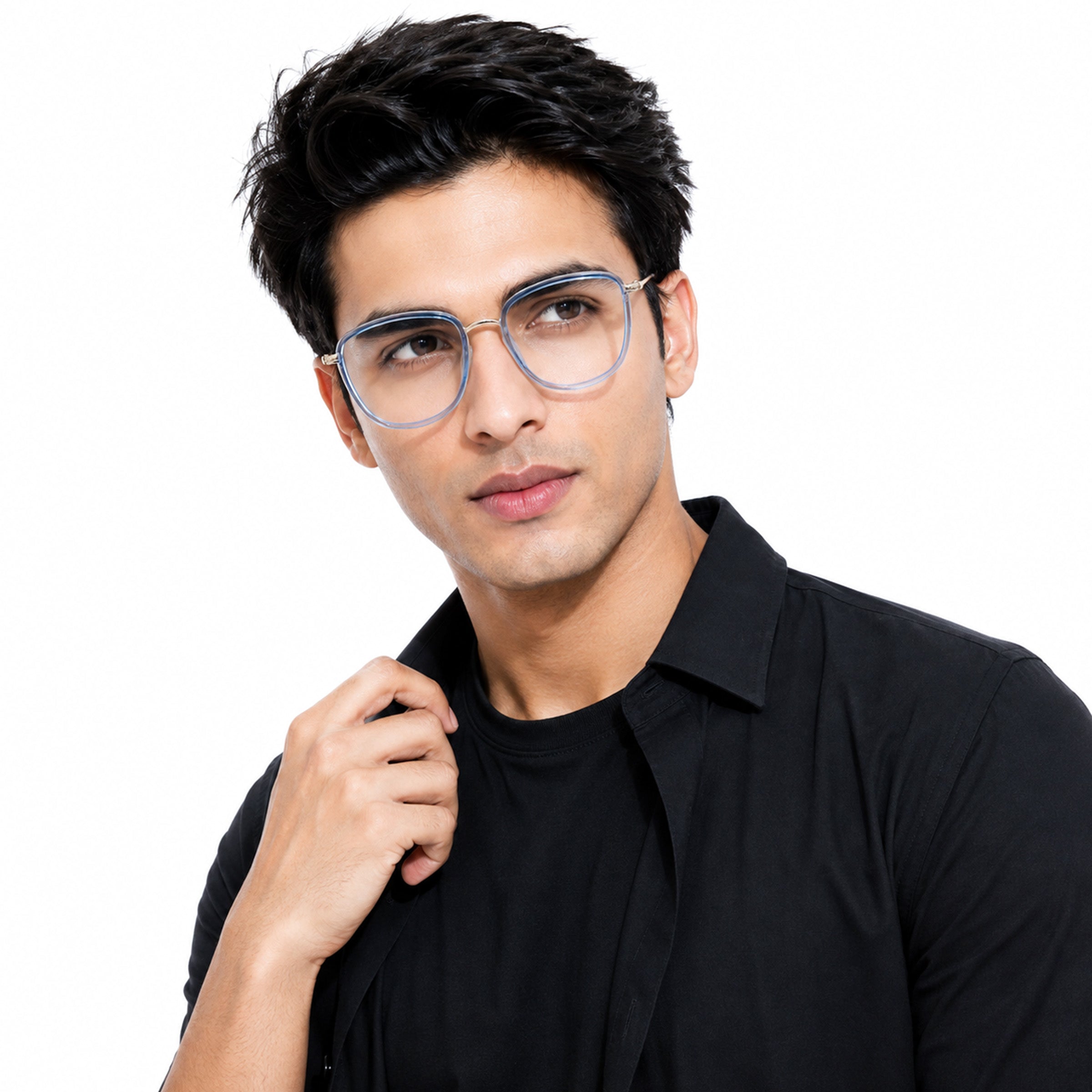 Royal Son Square Blue Ray Cut Men Women Eye Glasses - SF0015-C2