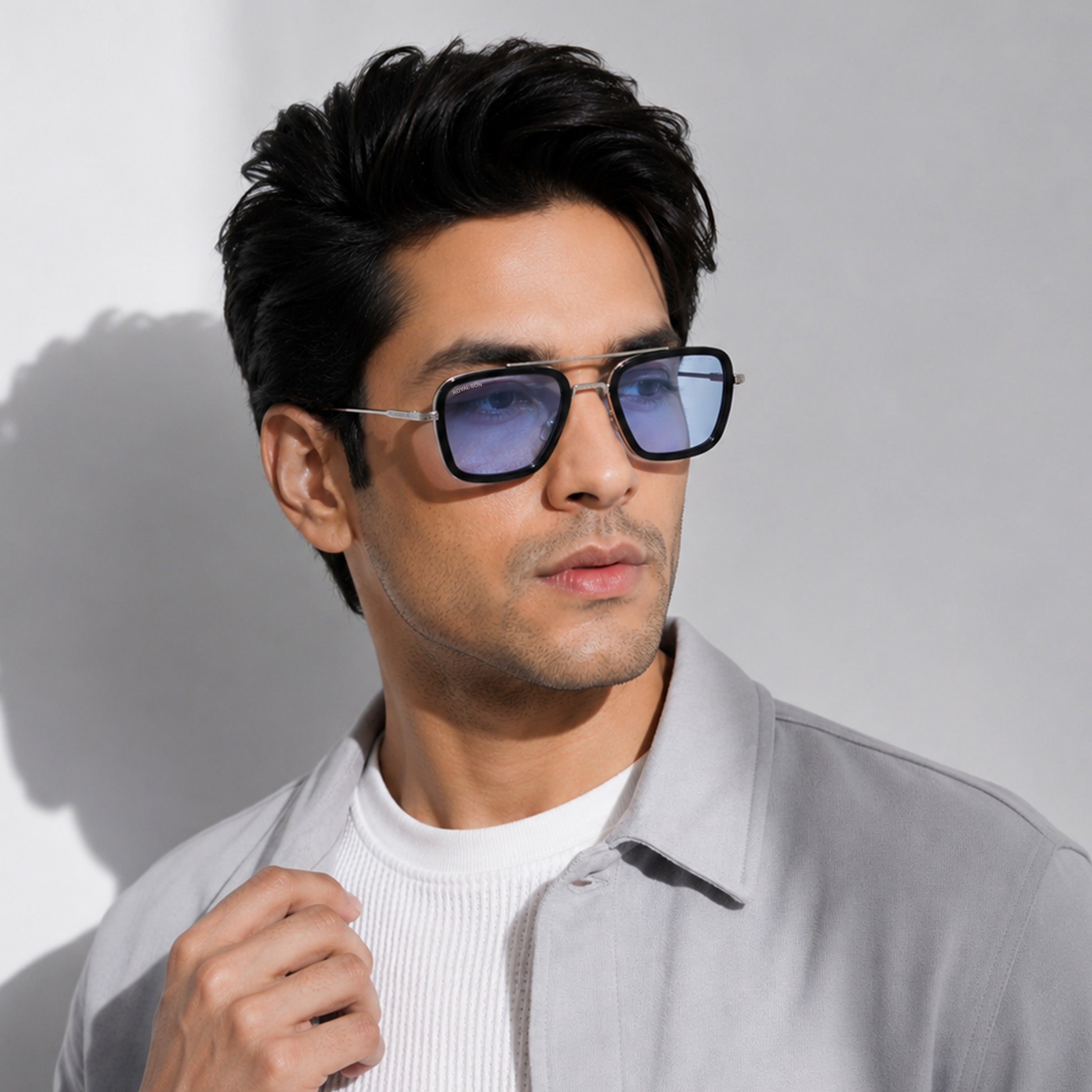 Royal Son Square UV Protected Men Women Sunglasses - CHI0074
