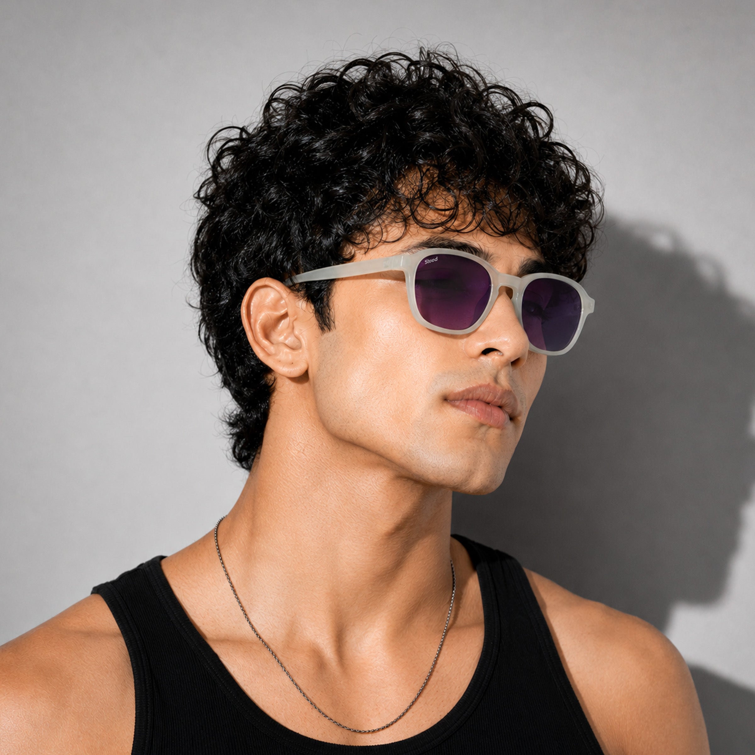 Stood Retro Square Black UV Protection Goggles For Men & Women Sunglasses – SG-STD0011-C4