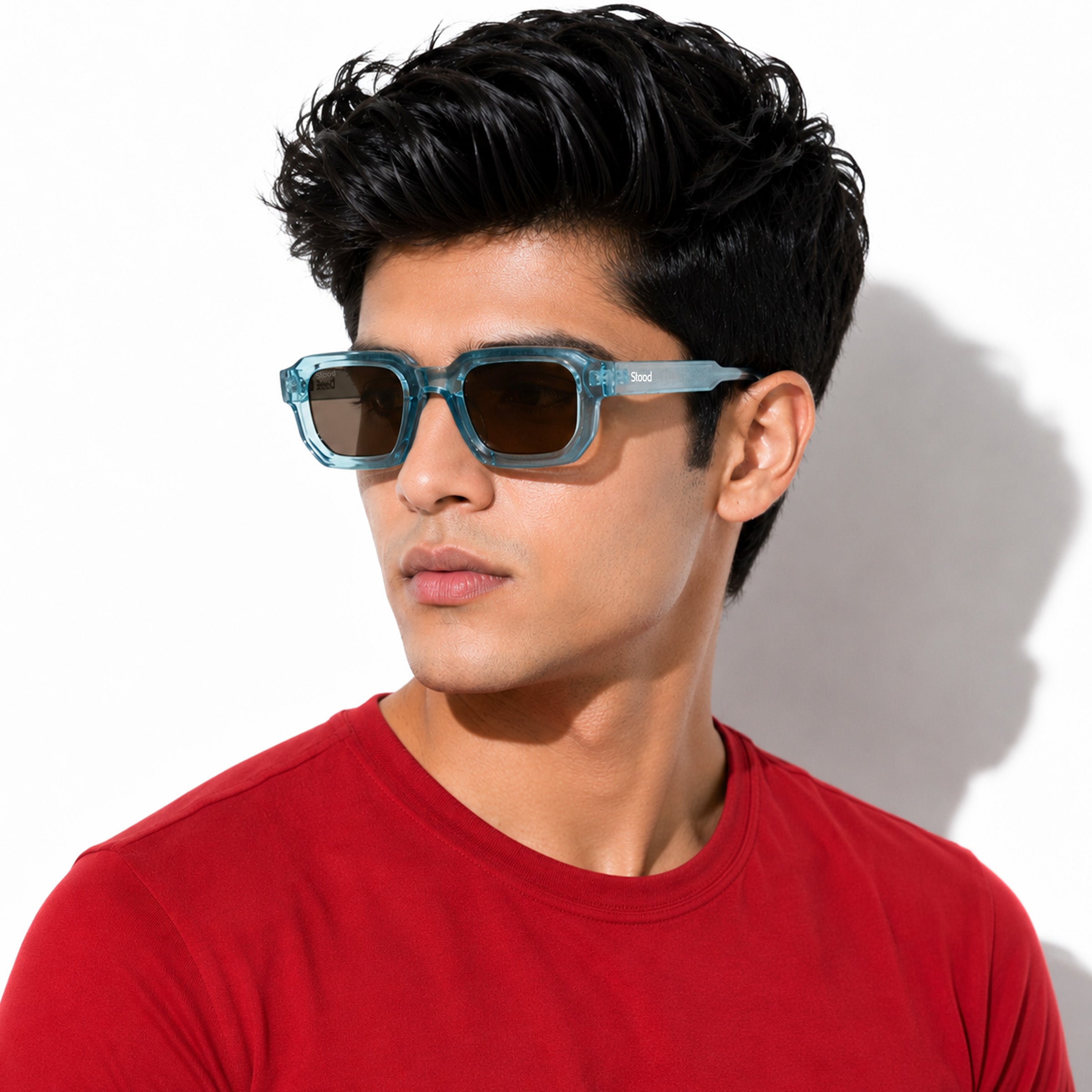 Stood Retro Square Brown UV Protection Goggles For Men & Women Sunglasses – SG-STD0025-C3